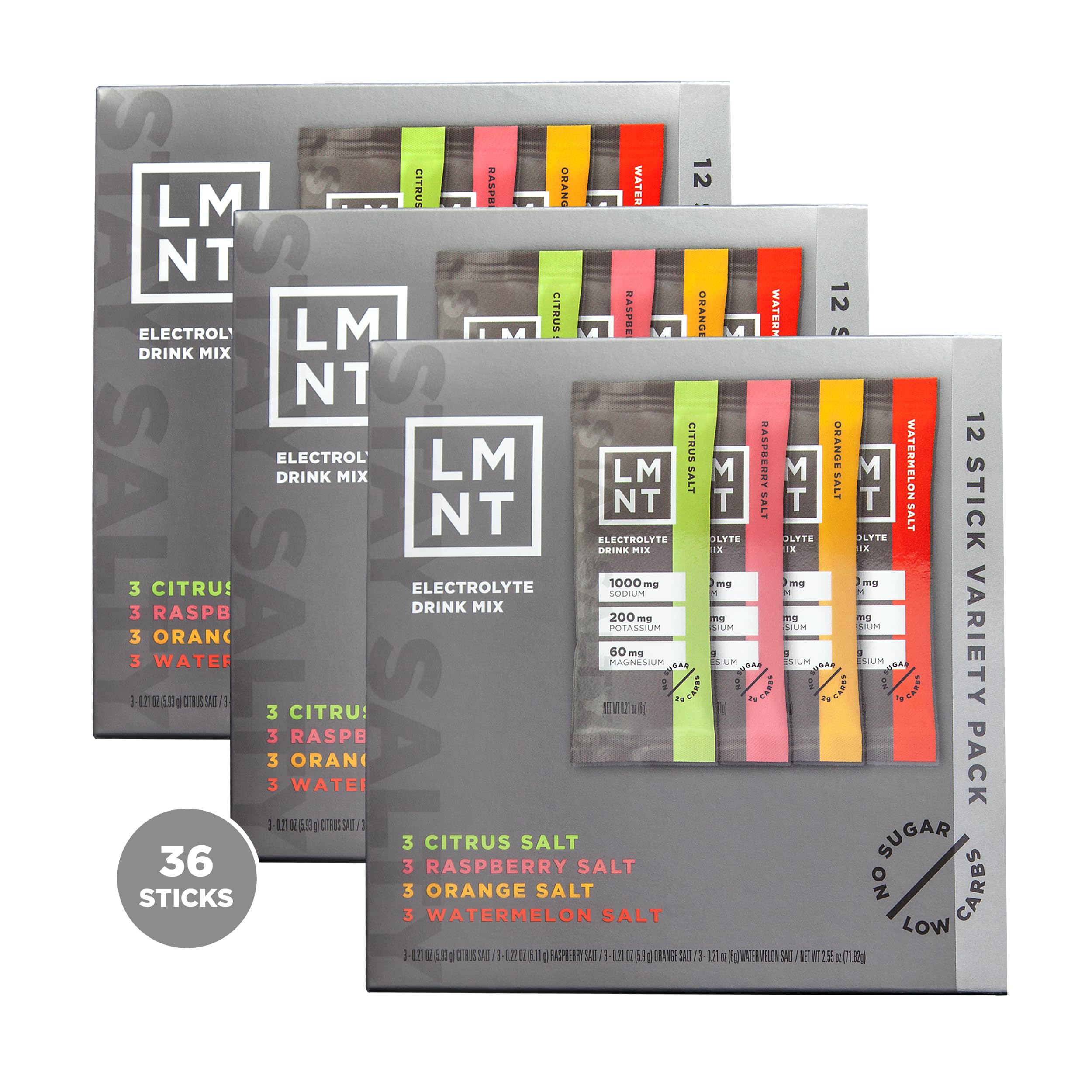 Foto 1 | Mezcla De Bebidas Electrolíticas Lmnt Zero Sugar, Paquete Variado De 36 Unidades - Venta Internacional.