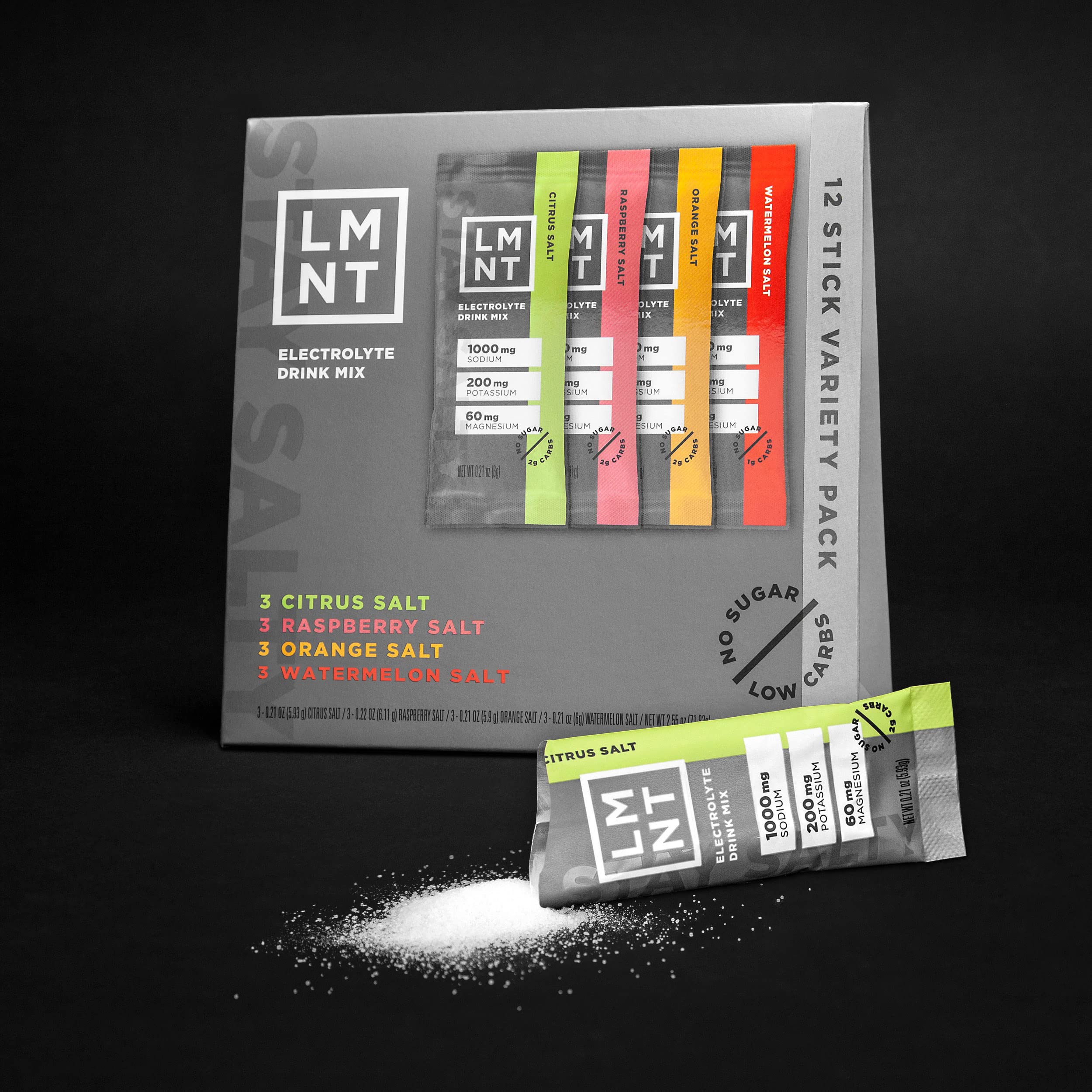 Foto 4 pulgar | Mezcla De Bebidas Electrolíticas Lmnt Zero Sugar, Paquete Variado De 36 Unidades - Venta Internacional.