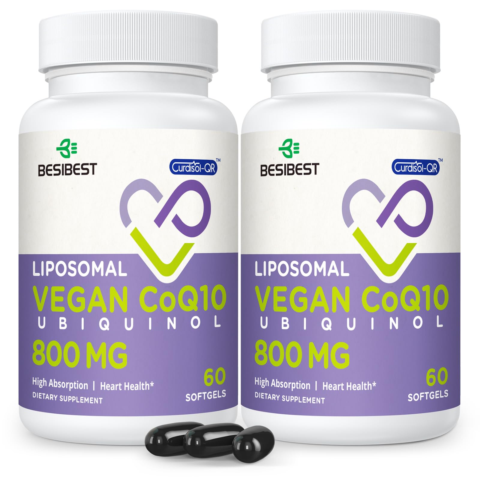 Foto 1 | Suplemento Besibest Liposomal Ubiquinol Coq10 800 Mg 120 Cápsulas Blandas - Venta Internacional.