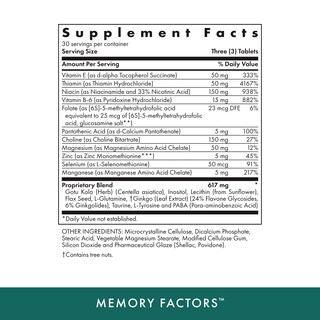 Foto 2 | Suplemento Michael's Memory Factors 90 Tabletas Vegetarianas - Venta Internacional.