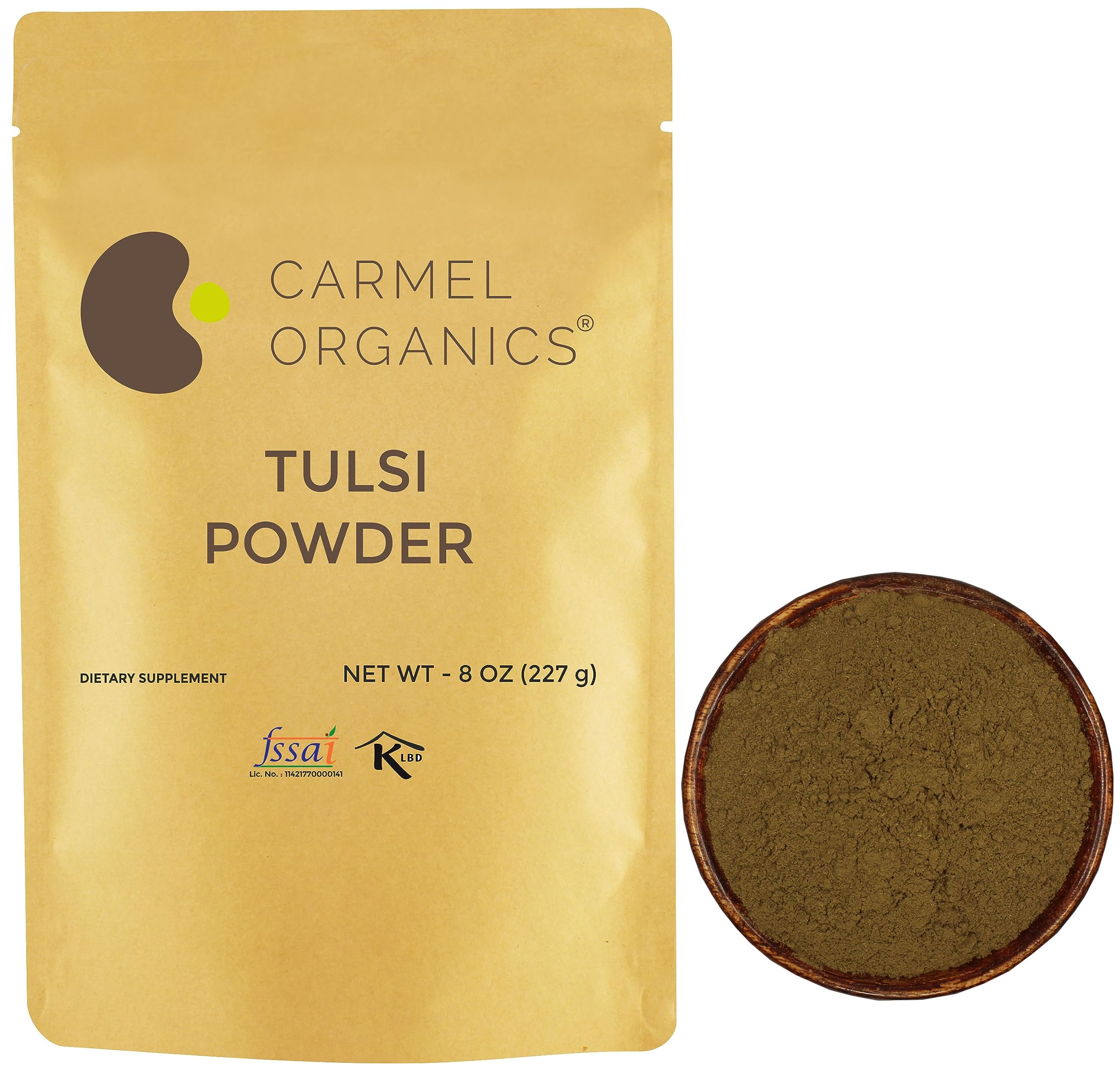 Foto 2 pulgar | Hojas De Tulsi En Polvo Carmel Organics, 227 Ml, Naturales, Sin Ogm - Venta Internacional.