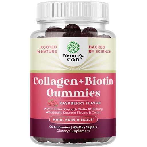Foto 1 | Gomitas Supplement Natures Craft Para Cabello, Piel Y Uñas, Para Mujeres, 45 Días - Venta Internacional.