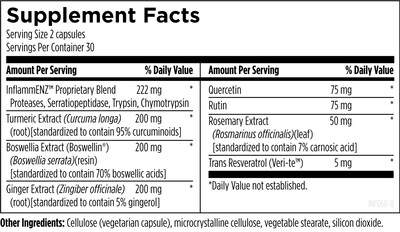 Foto 3 | Diseños De Suplementos Para La Salud: Cúrcuma Inflamatoria, 60 Cápsulas - Venta Internacional.