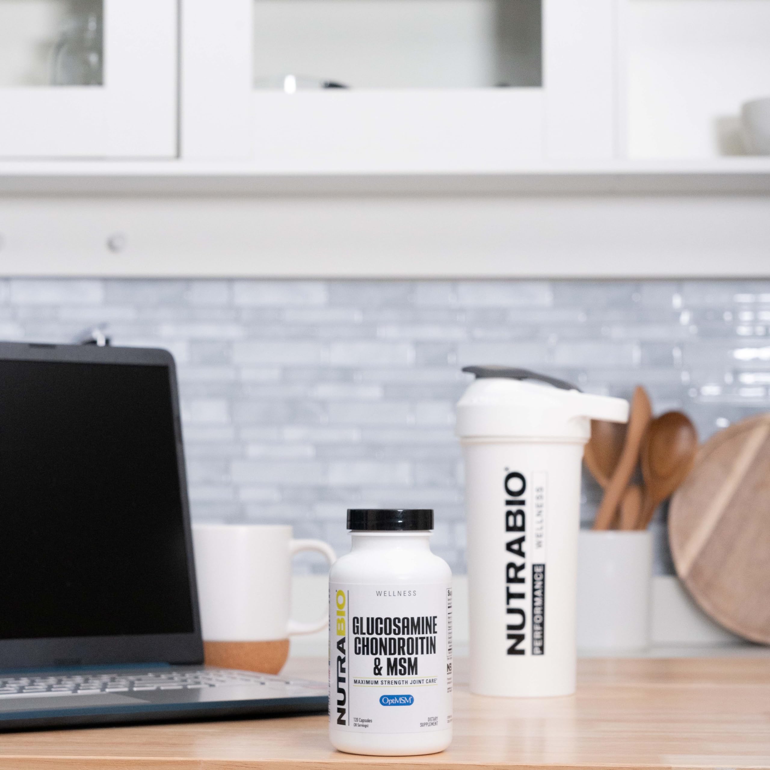 Foto 7 | Suplemento NutraBio Glucosamina Condroitina y MSM 120 Cápsulas - Venta Internacional