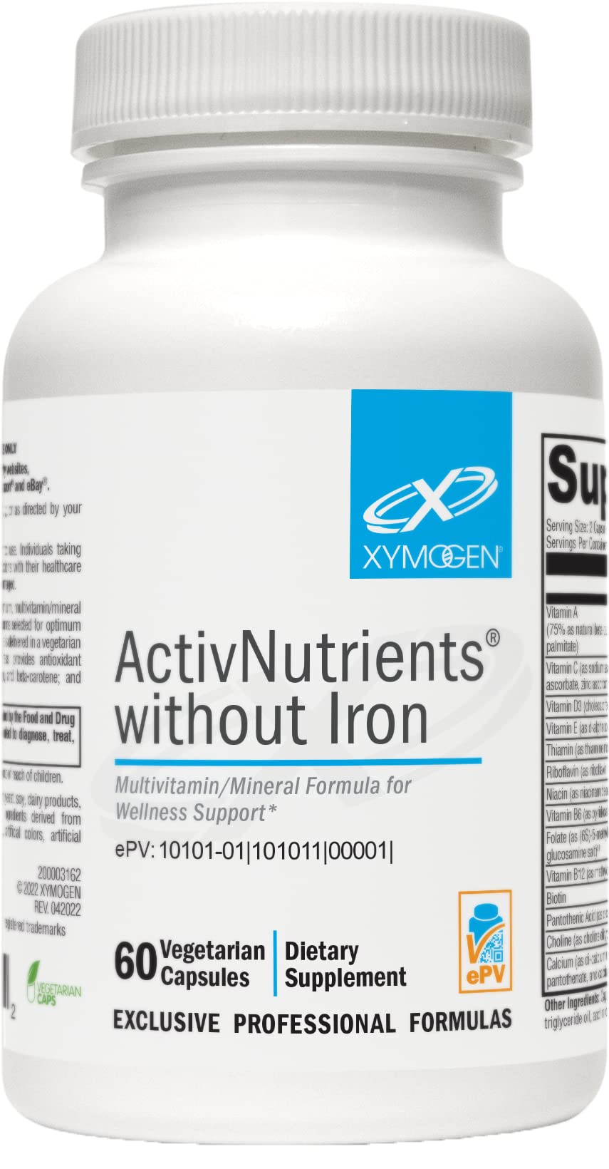 Foto 2 pulgar | Suplemento Xymogen Activnutrients Sin Hierro 60 Cápsulas - Venta Internacional.
