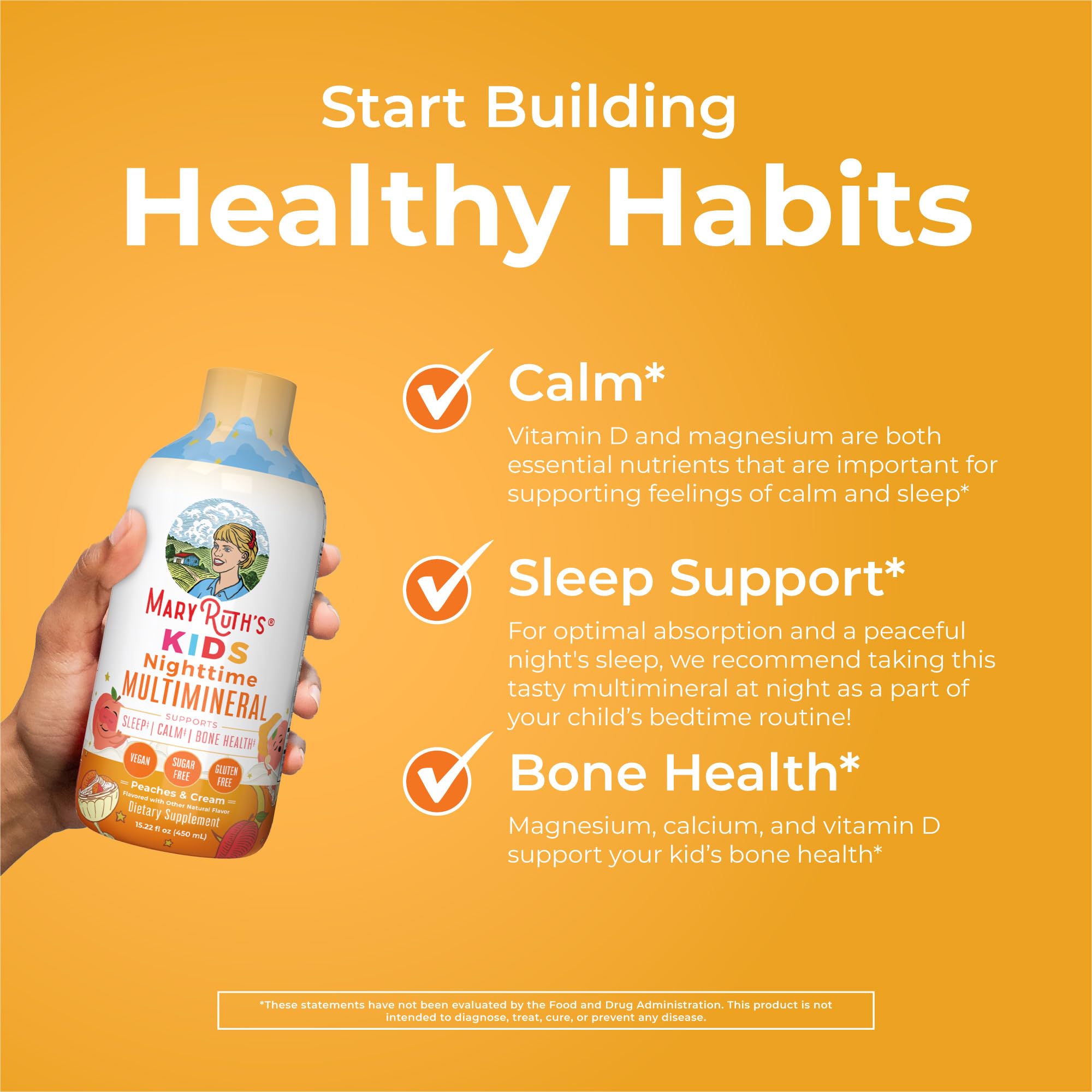 Foto 3 pulgar | Suplemento Maryruth's Kids Liquid Nighttime Multimineral - Venta Internacional.