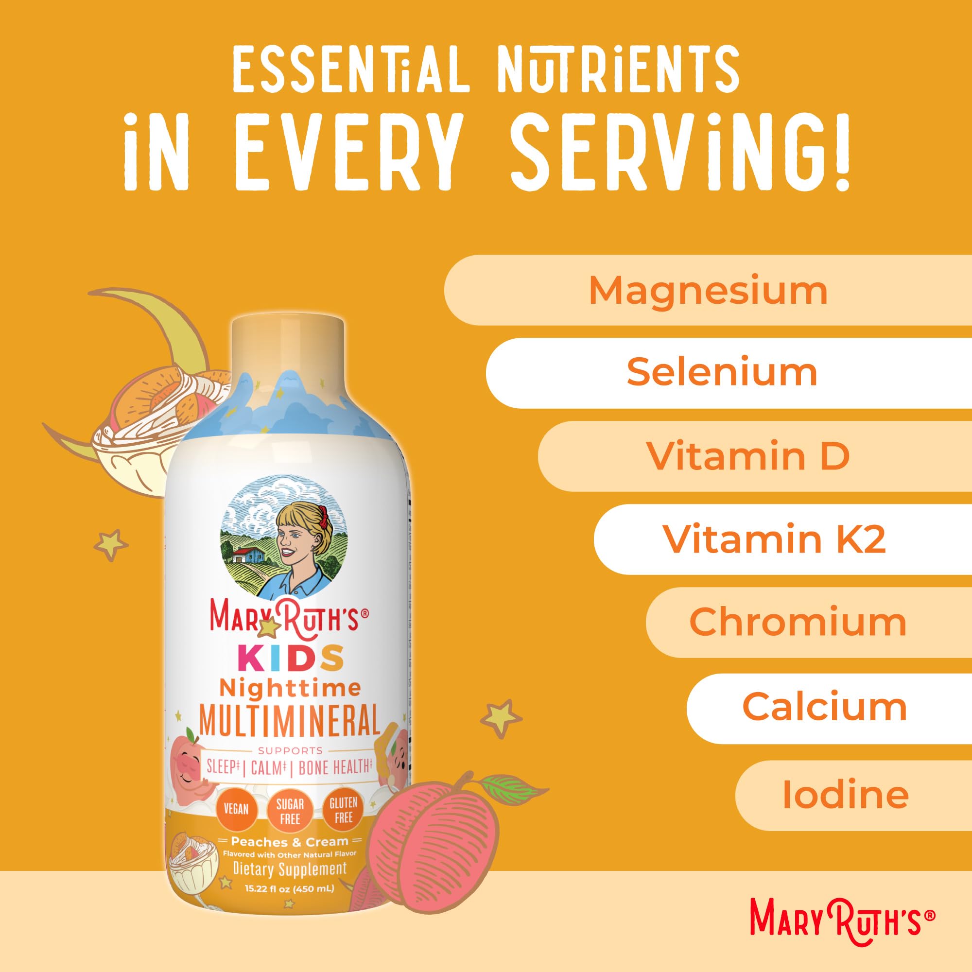 Foto 8 pulgar | Suplemento Maryruth's Kids Liquid Nighttime Multimineral - Venta Internacional.