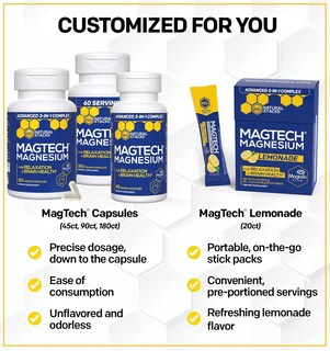 Foto 5 | Mezcla para Bebida de Magnesio Natural Stacks Magtech Limonada 20 Sobres - Venta Internacional
