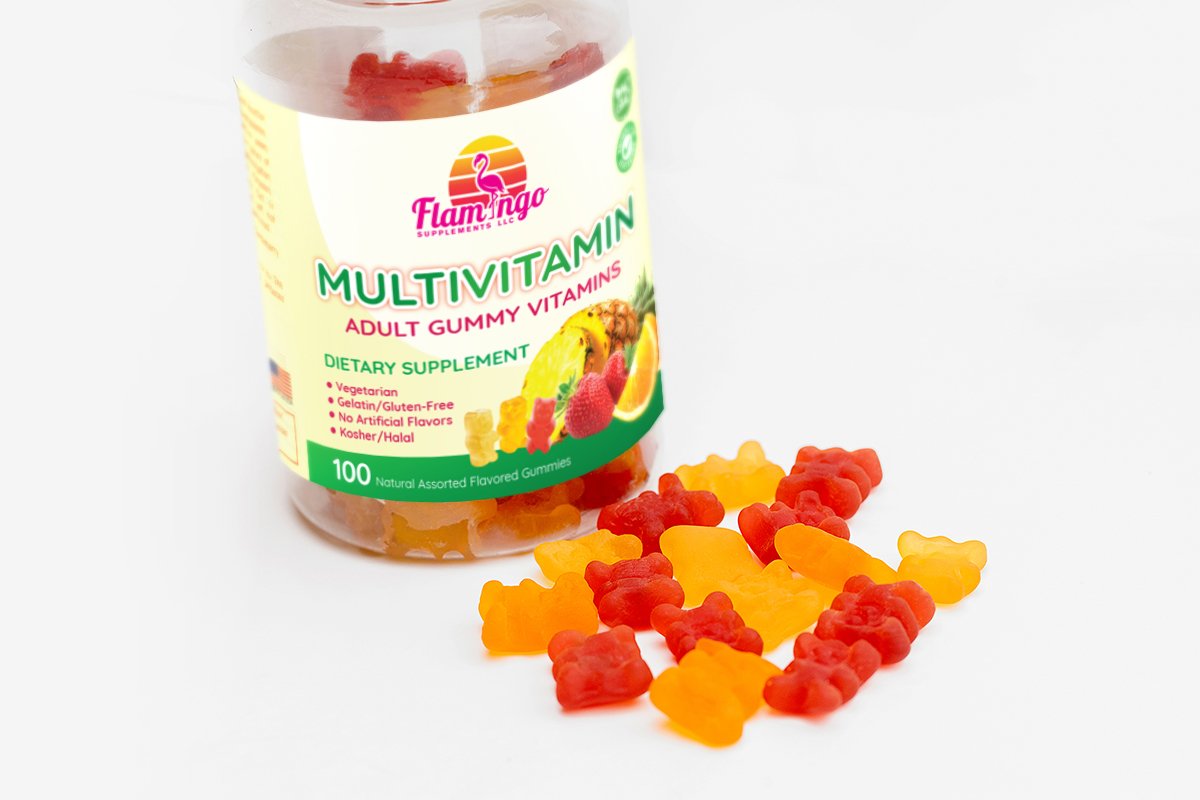 Foto 6 pulgar | Suplementos Flamingo Supplements 100 Gomitas Multivitamínicas - Venta Internacional