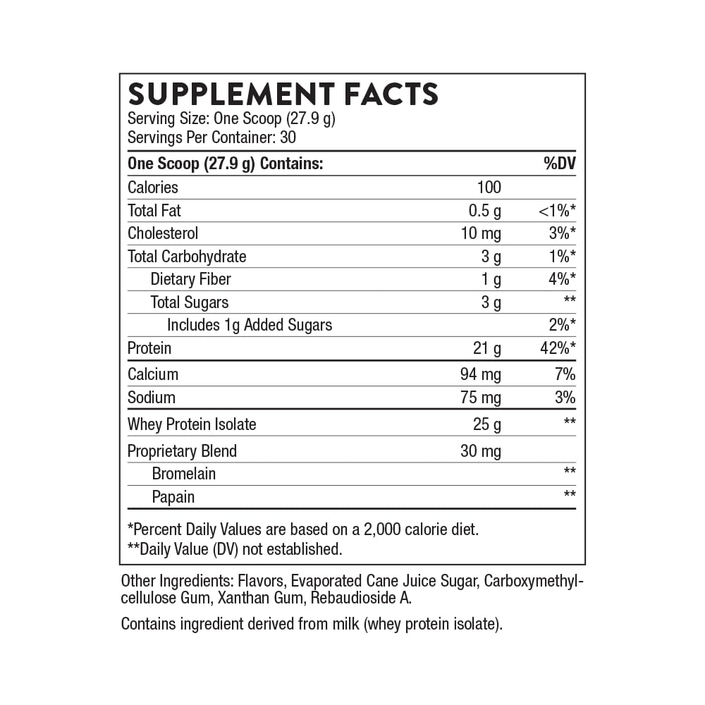 Foto 3 pulgar | Proteína de Suero Aislada Thorne Sabor Vainilla 835 g - Venta Internacional