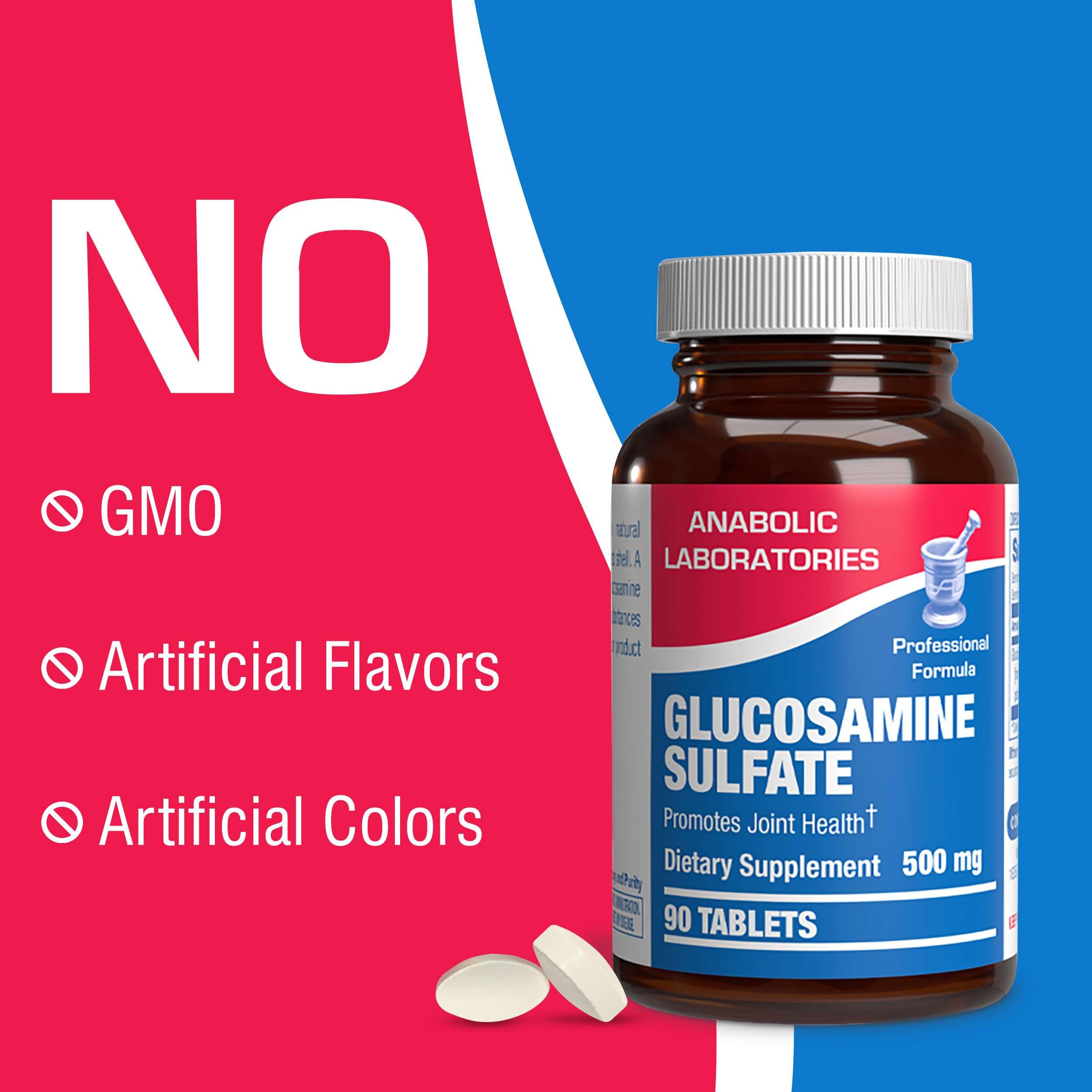Foto 7 pulgar | Sulfato De Glucosamina Anabolic Laboratories 90 Tabletas-Venta Internacional