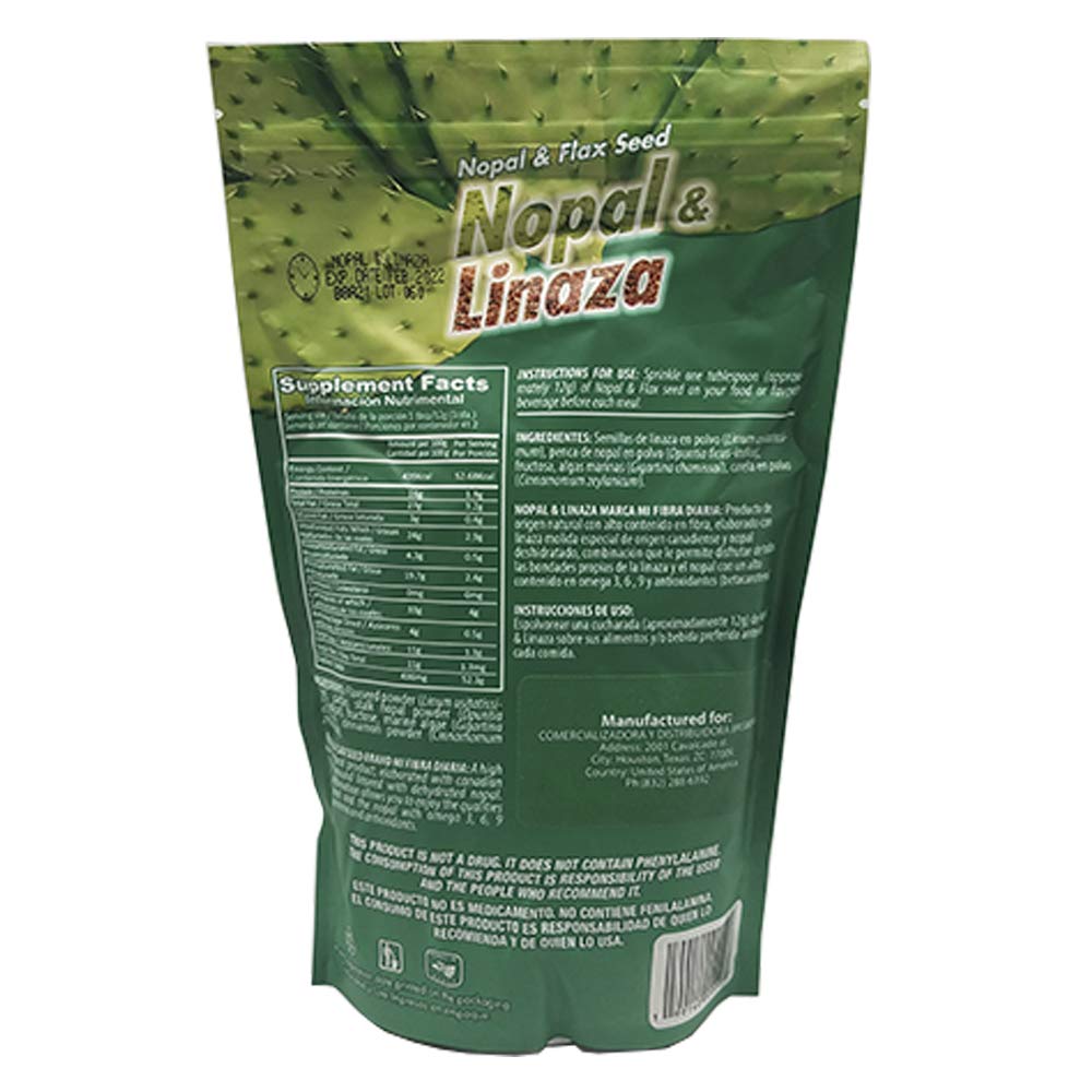 Foto 3 pulgar | Suplemento Dietético Mi Fibra Diaria Nopal & Linaza 500ml - Venta Internacional.