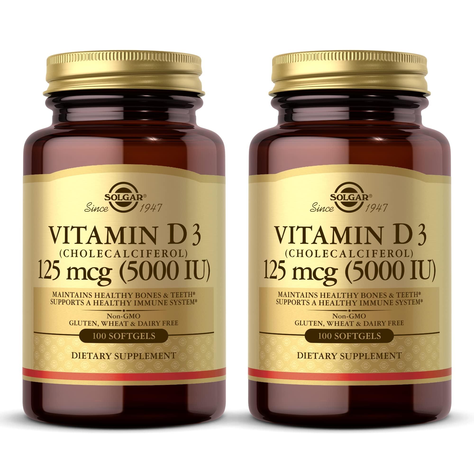 Foto 2 pulgar | Suplemento De Vitamina D3 Solgar 10 Mcg (400 Ui) 100 Cápsulas Blandas X2 - Venta Internacional.
