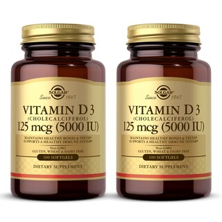 Foto 1 | Suplemento De Vitamina D3 Solgar 10 Mcg (400 Ui) 100 Cápsulas Blandas X2 - Venta Internacional.