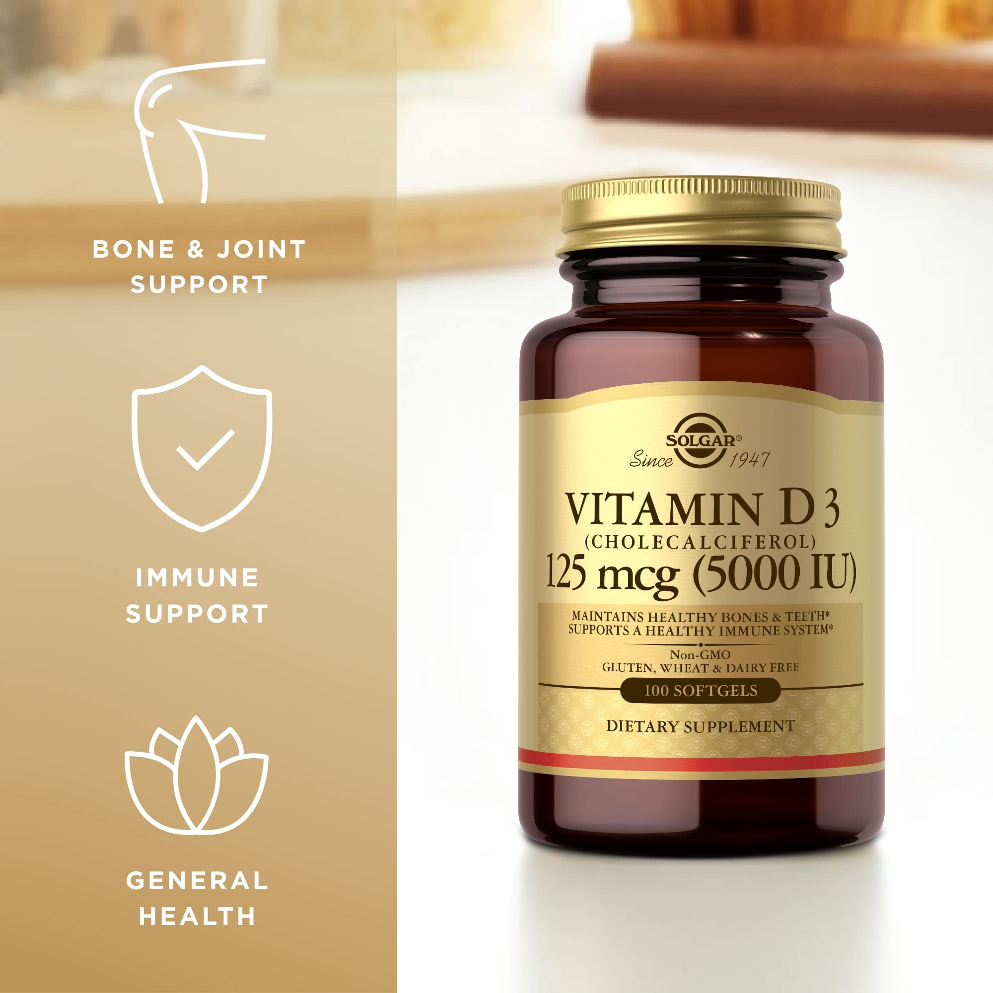 Foto 5 pulgar | Suplemento De Vitamina D3 Solgar 10 Mcg (400 Ui) 100 Cápsulas Blandas X2 - Venta Internacional.