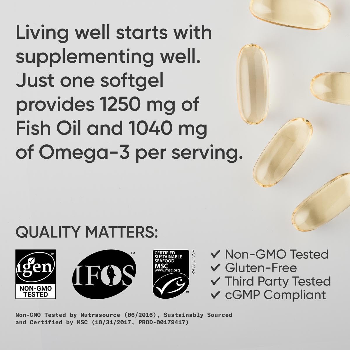 Foto 4 | Aceite De Pescado Omega 3 Triple Strength De Supplement Sports Research - Venta Internacional.