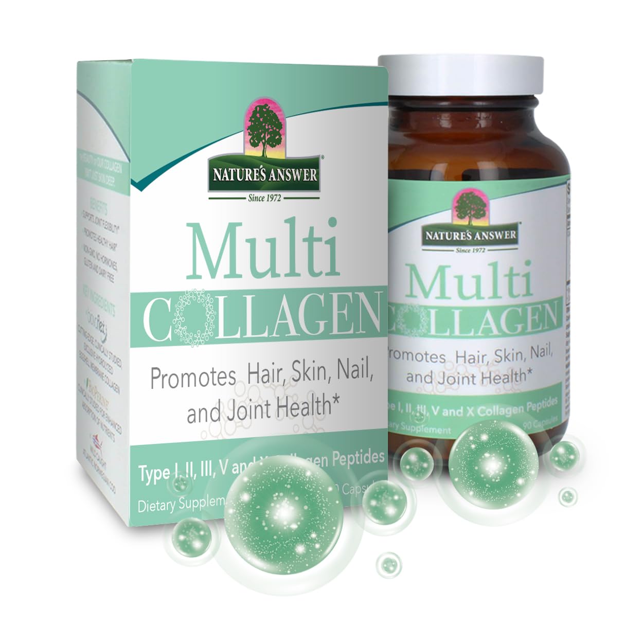 Foto 1 | Complementa Las Cápsulas De Colágeno Múltiple De Nature's Answer - Venta Internacional.
