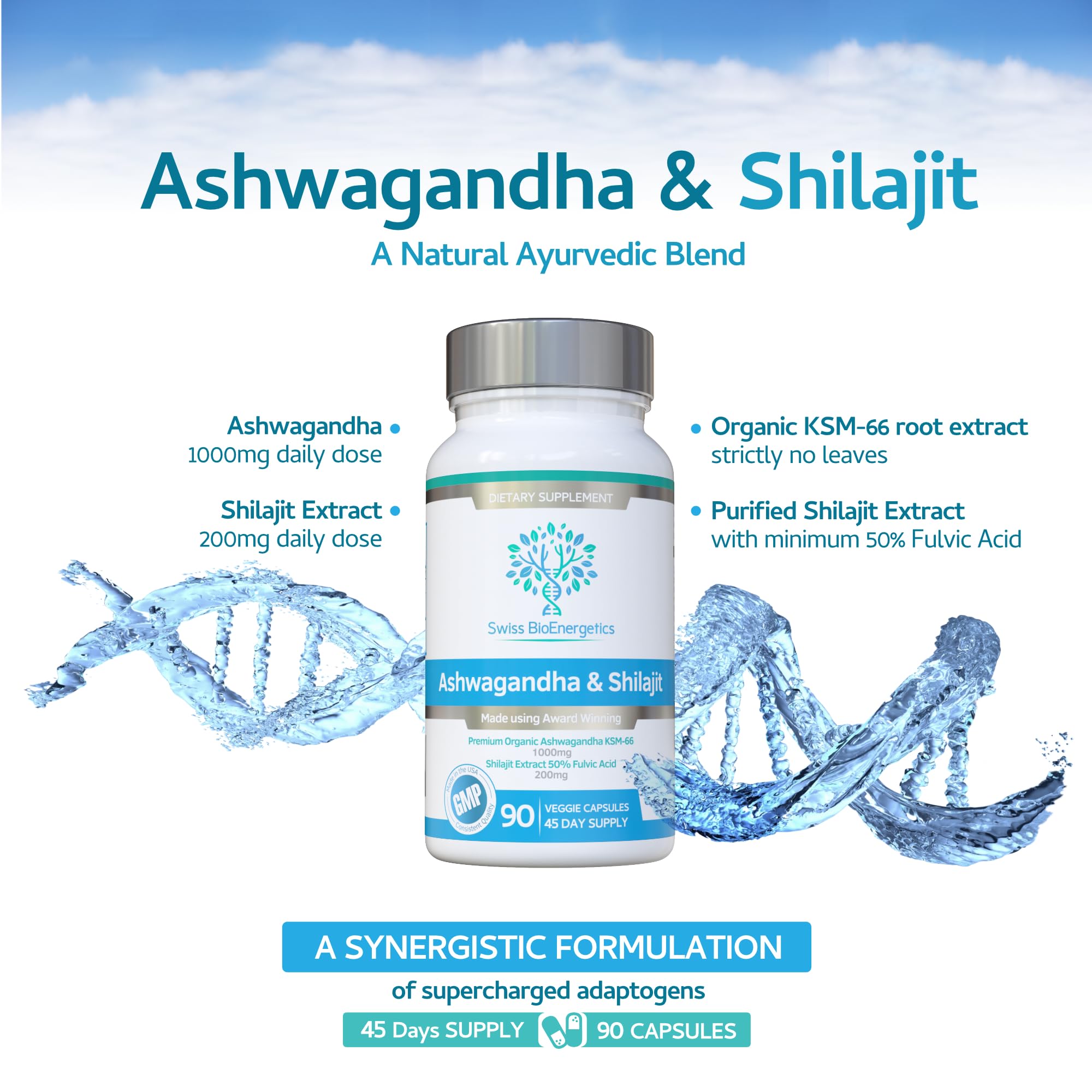Foto 4 pulgar | Suplemento Swiss Bioenergetics Ashwagandha Ksm-66 90 Cápsulas- Venta Internacional