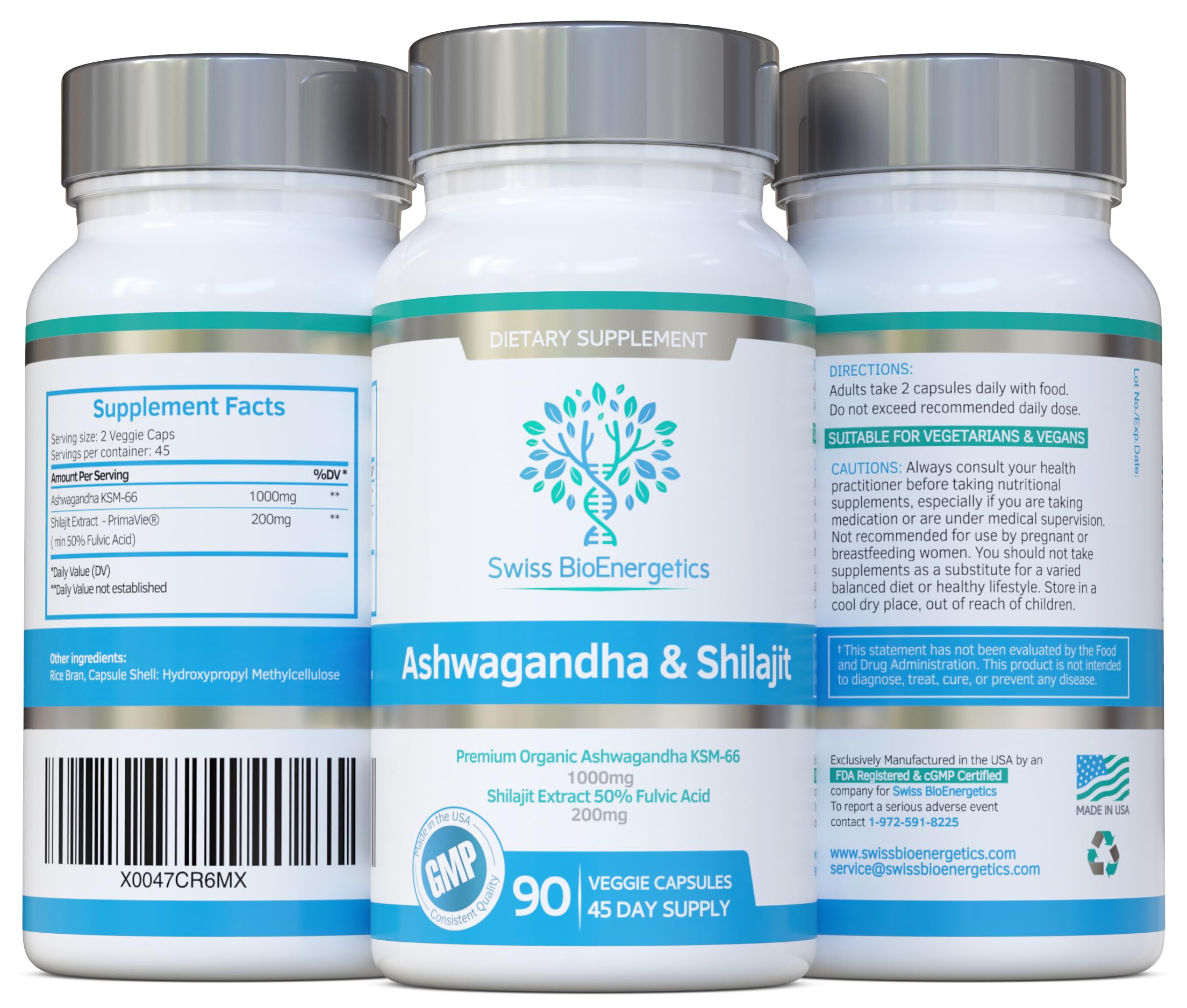 Foto 8 pulgar | Suplemento Swiss Bioenergetics Ashwagandha Ksm-66 90 Cápsulas- Venta Internacional