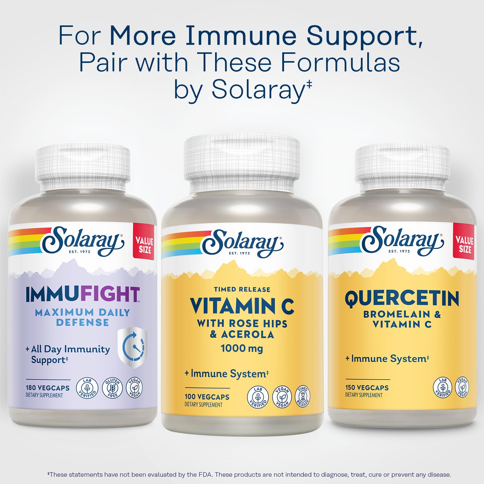 Foto 8 pulgar | Suplemento De Vitamina C Solaray 1000 Mg Con Rosa Mosqueta, 100 Cápsulas Vegetales - Venta Internacional.
