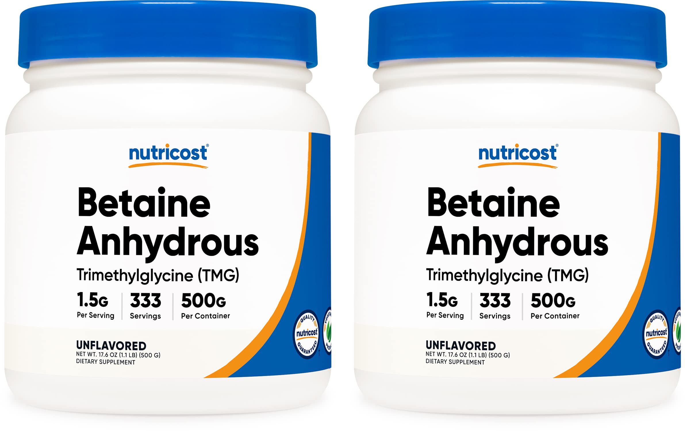 Foto 2 pulgar | Suplemento Nutricost Betaína Trimetilglicina Anhidra 500 G - Venta Internacional.