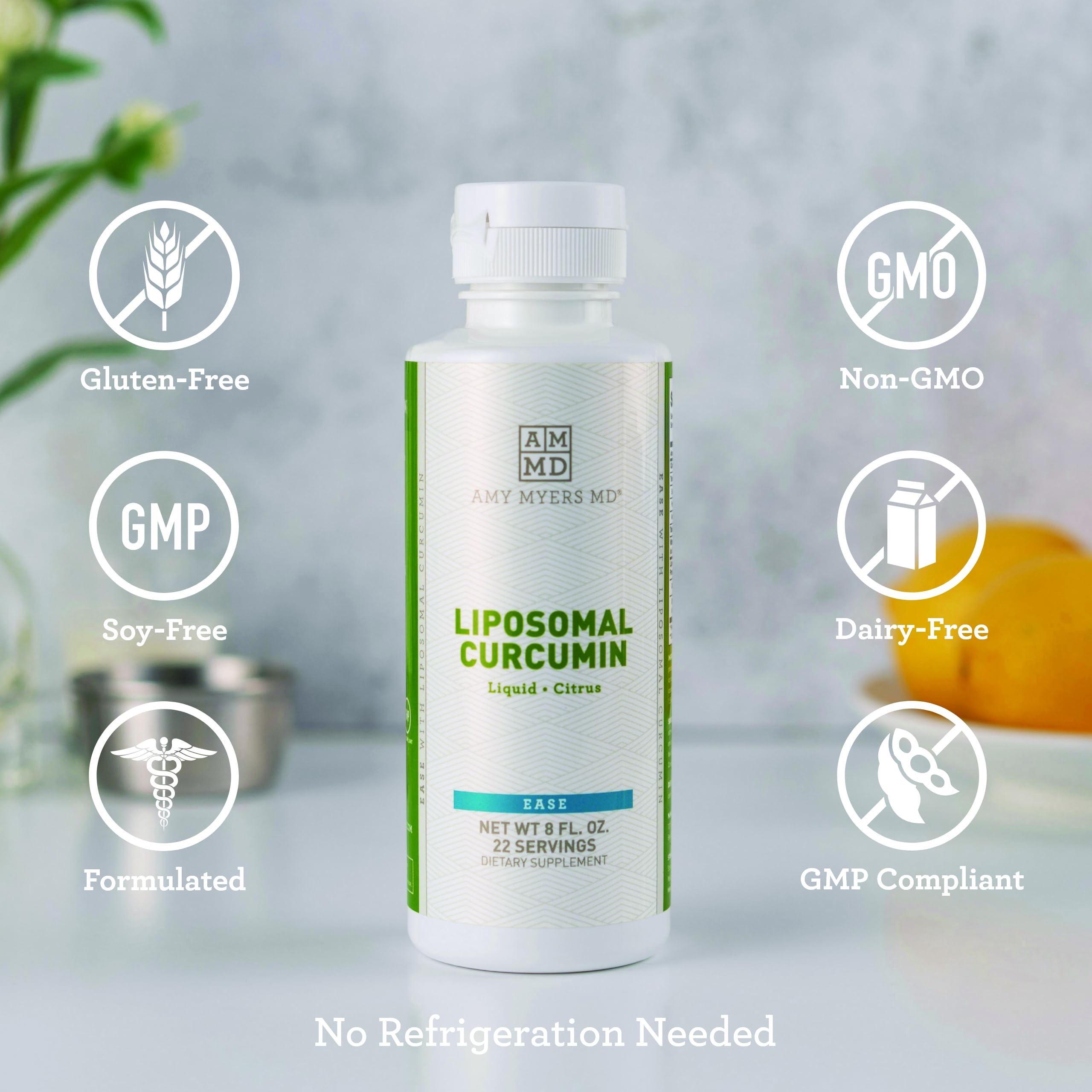 Foto 3 | Suplemento De Curcumina Liposomal Amy Myers Md, 240 Ml, Sabor Cítrico - Venta Internacional.