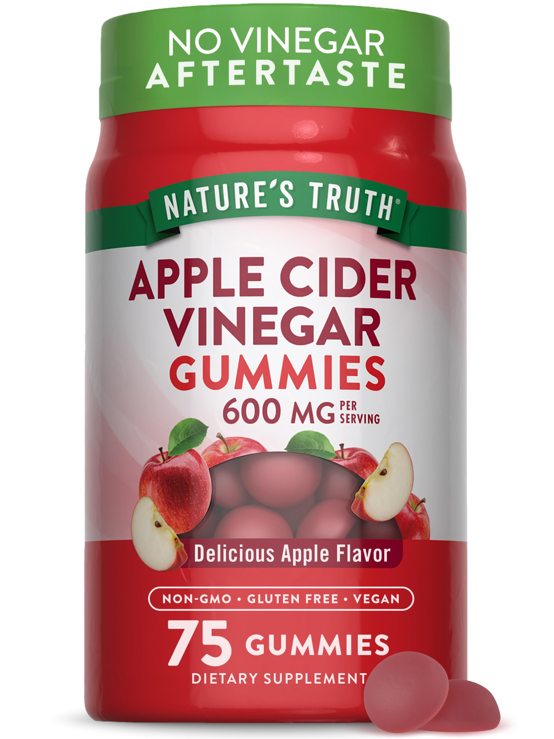 Foto 2 pulgar | Complementa Las Gomitas De Vinagre De Sidra De Manzana Nature's Truth 600 Mg - Venta Internacional.
