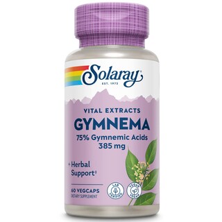 Foto 1 | Suplemento De Extracto De Hoja De Gymnema De Solaray, 385 Mg, 60 Cápsulas Vegetales - Venta Internacional.