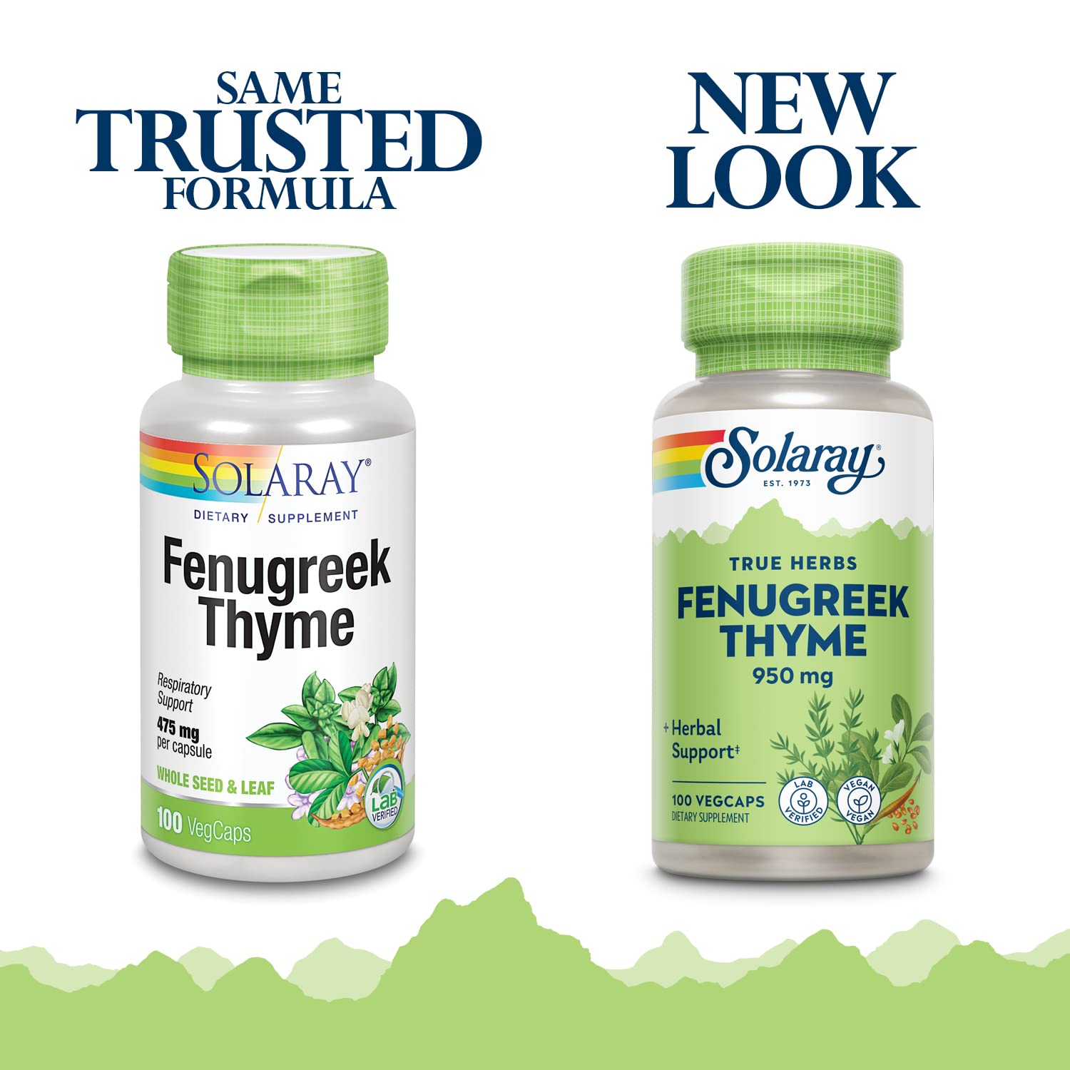 Foto 3 | Suplemento Solaray De Fenogreco Y Tomillo 950 Mg, 100 Cápsulas Vegetales - Venta Internacional.