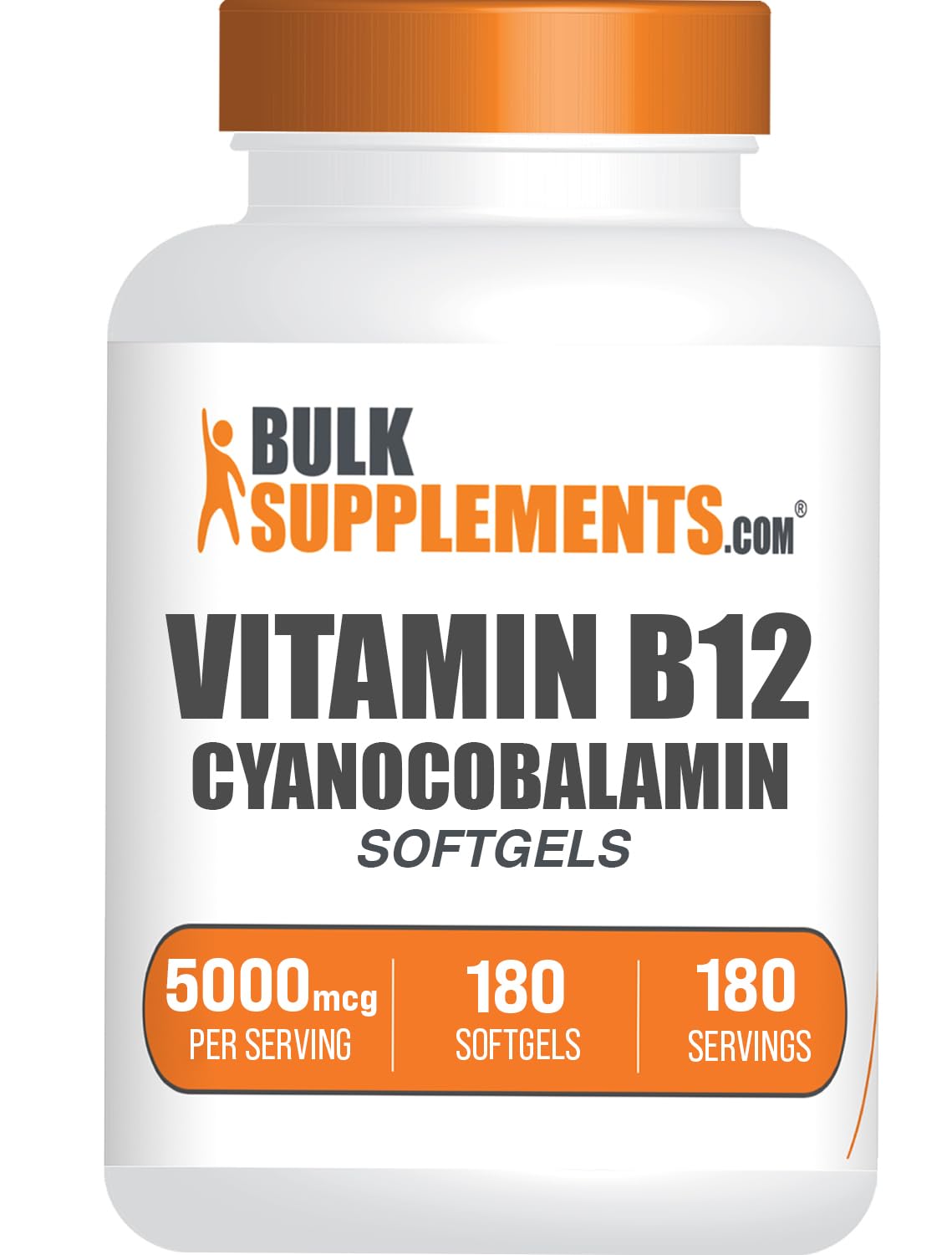 Foto 2 pulgar | Suplemento De Vitamina B12 Bulksupplements.com 5000 Mcg 180 Cápsulas Blandas - Venta Internacional.