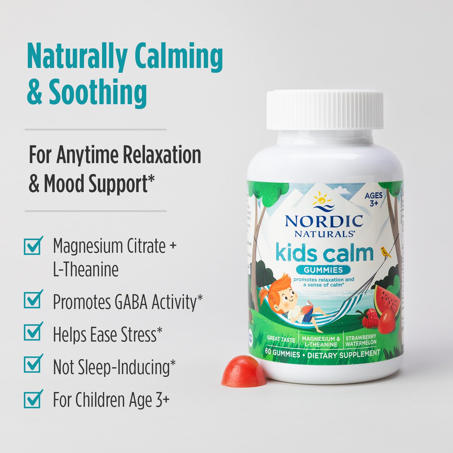 Foto 6 | Suplemento Nordic Naturals Kids Calm Gommies 60 Porciones - Venta Internacional.