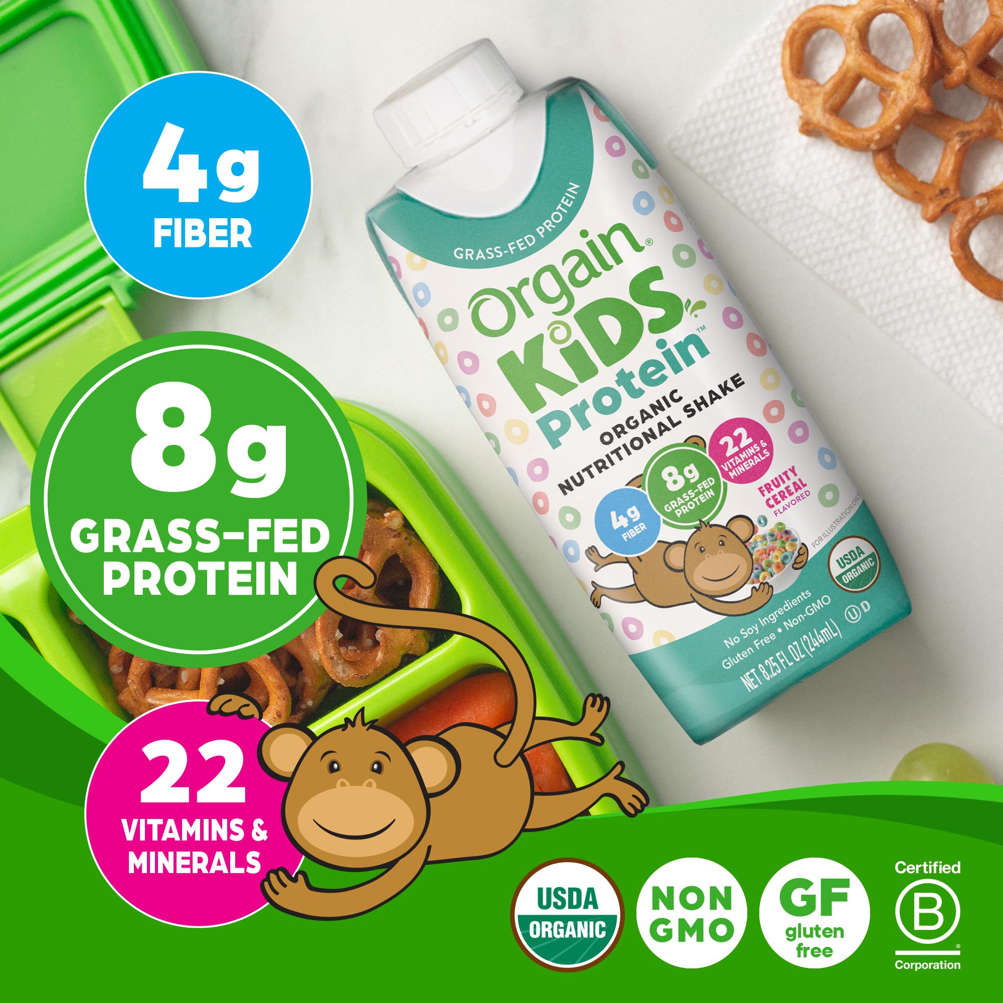 Foto 4 | Batido De Proteínas Nutritivo Orgain Organic Kids Fruity Cereal - Venta Internacional.