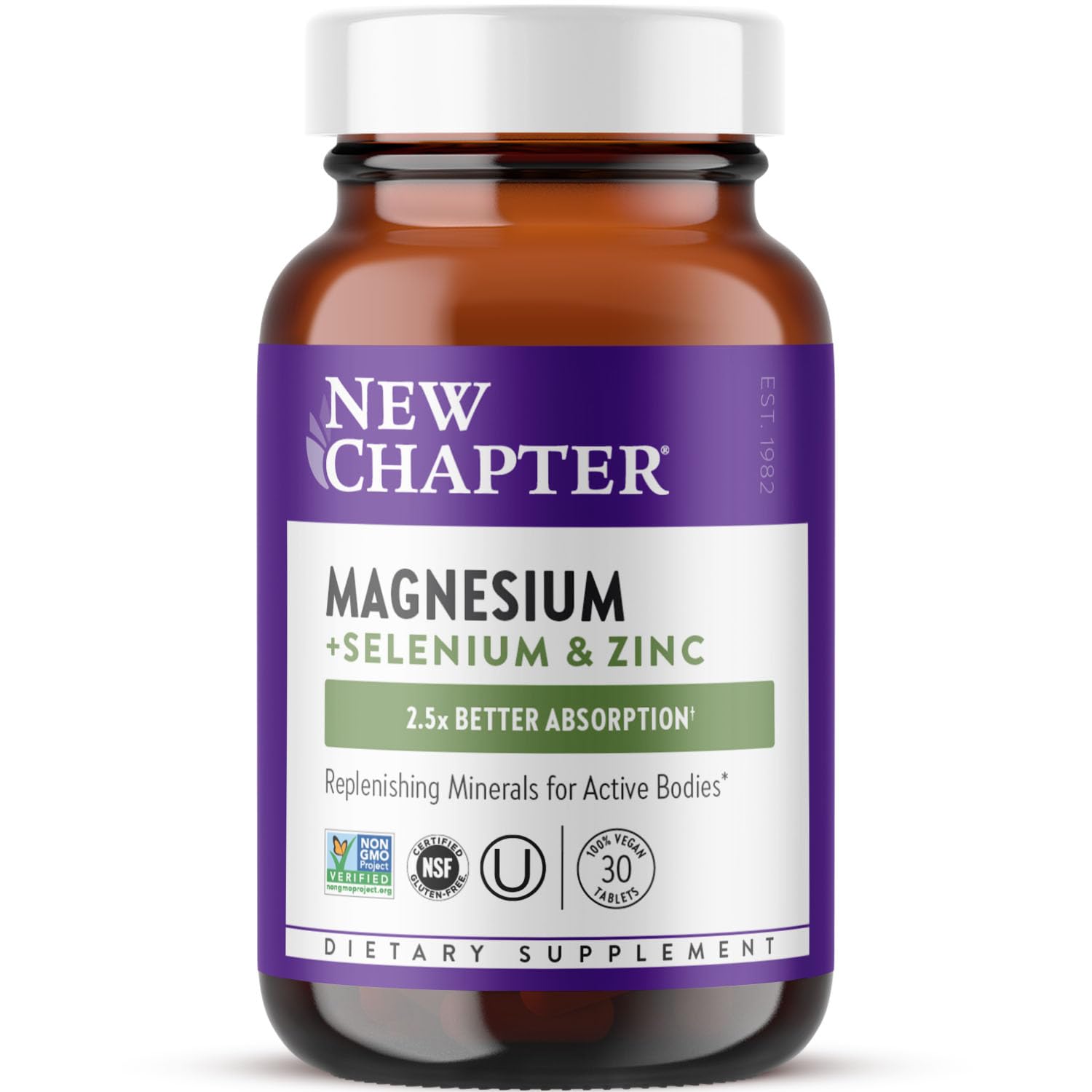 Foto 1 | Suplemento New Chapter Magnesio-selenio-zinc 30 Tabletas - Venta Internacional.