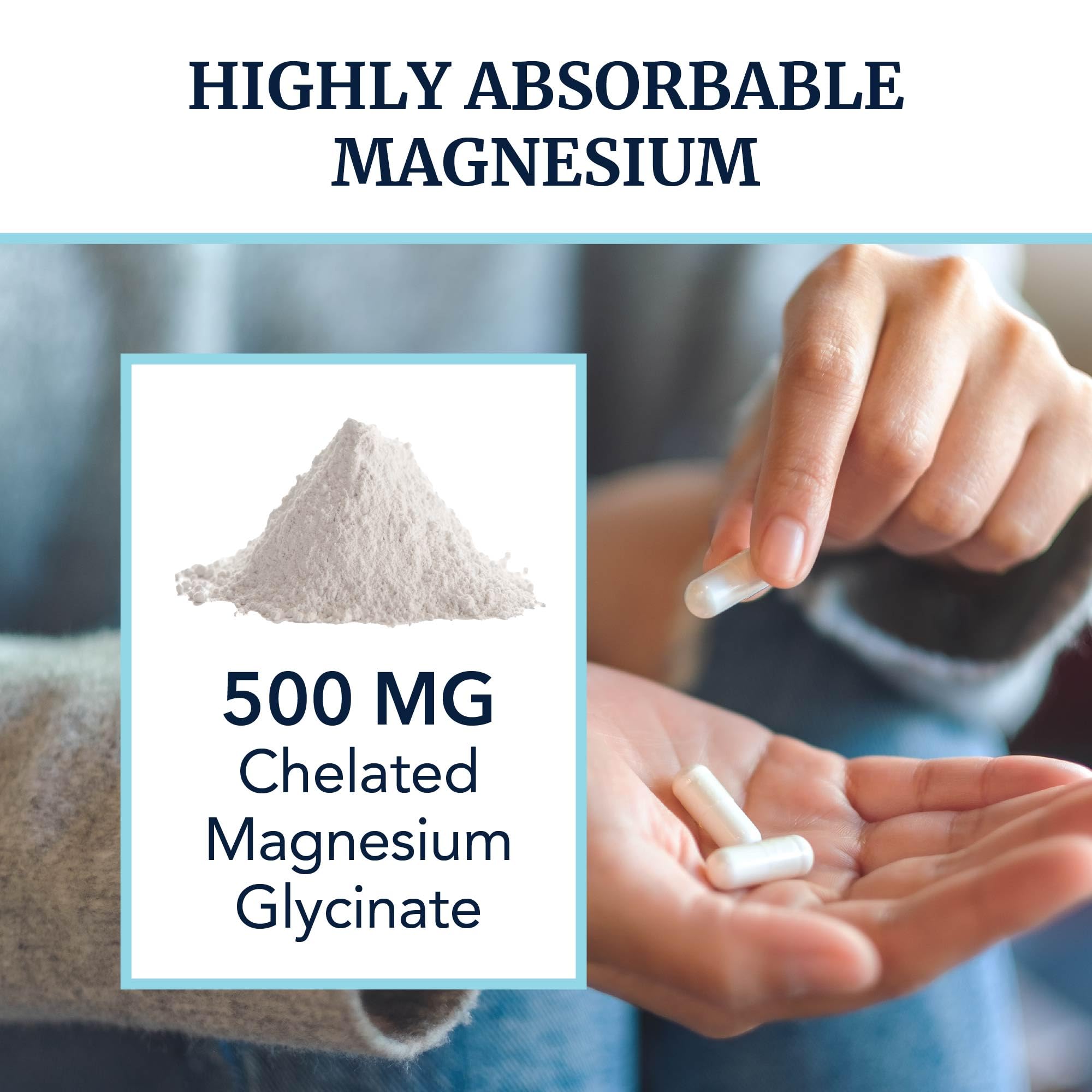 Foto 2 | Suplemento Nobi Nutrition De Glicinato De Magnesio, 500 Mg, 240 Unidades - Venta Internacional.