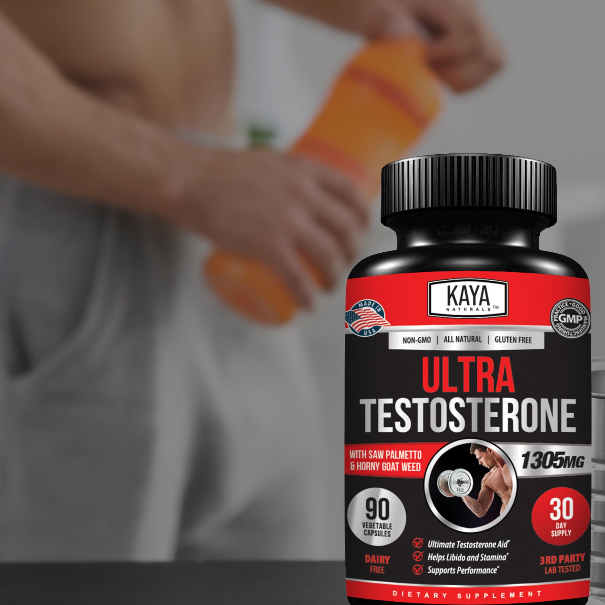 Foto 8 pulgar | Potenciador De Testosterona Kaya Naturals Ultra Testosterone 90ct - Venta Internacional.