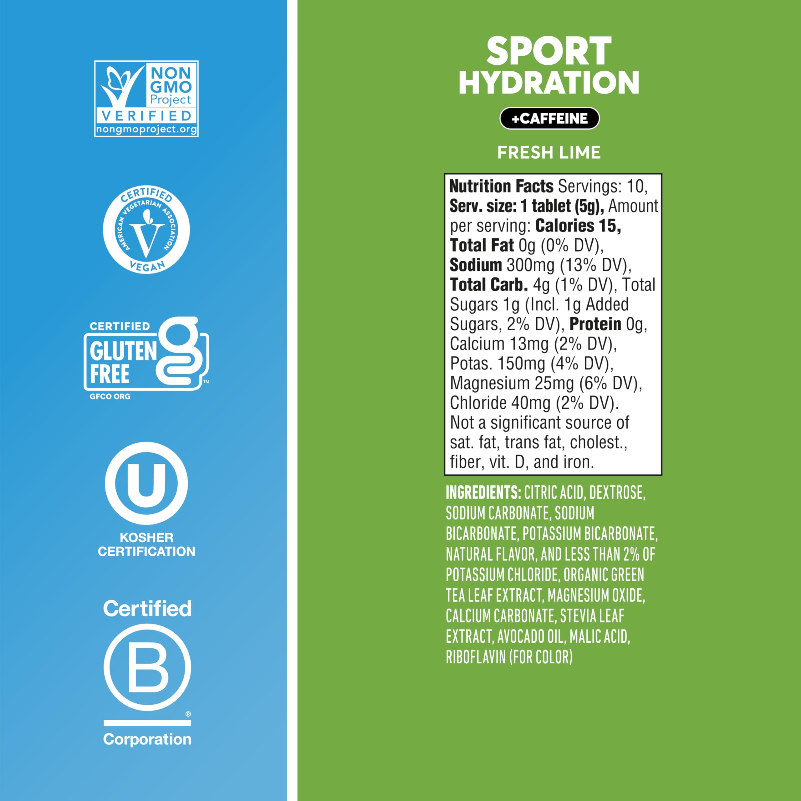 Foto 6 pulgar | Tabletas Electrolíticas Nuun Sport Con Cafeína Y Té Verde, Paquete De 8 - Venta Internacional.