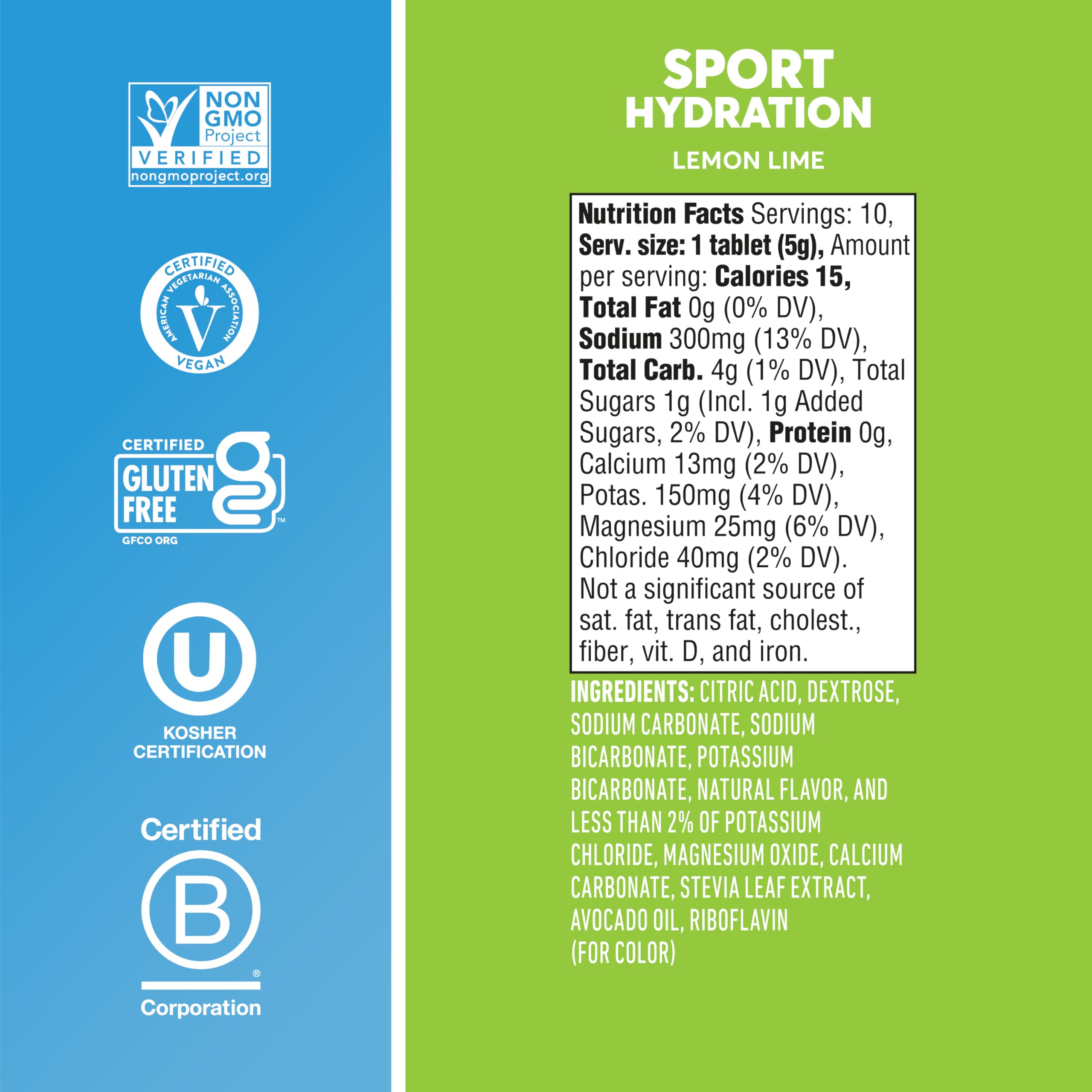 Foto 5 | Tabletas Electrolíticas Nuun Sport, Limón Y Lima, Paquete De 8 (80 Porciones) - Venta Internacional.