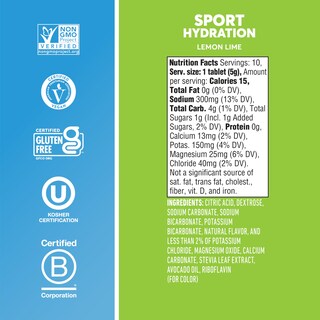 Foto 5 | Tabletas Electrolíticas Nuun Sport, Limón Y Lima, Paquete De 8 (80 Porciones) - Venta Internacional.