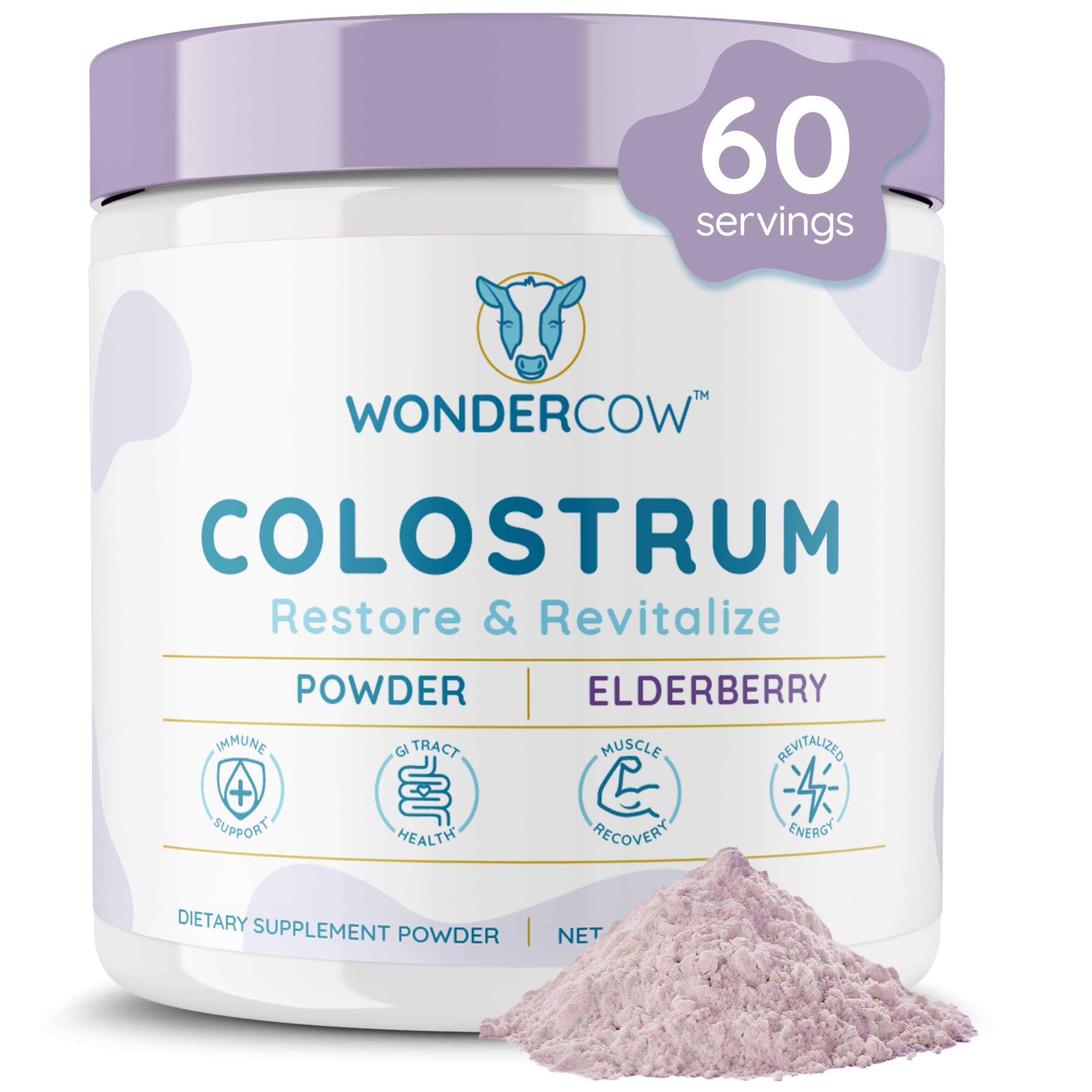 Foto 2 pulgar | Suplemento De Calostro En Polvo Wondercow Para La Salud Intestinal, 60 Porciones - Venta Internacional.