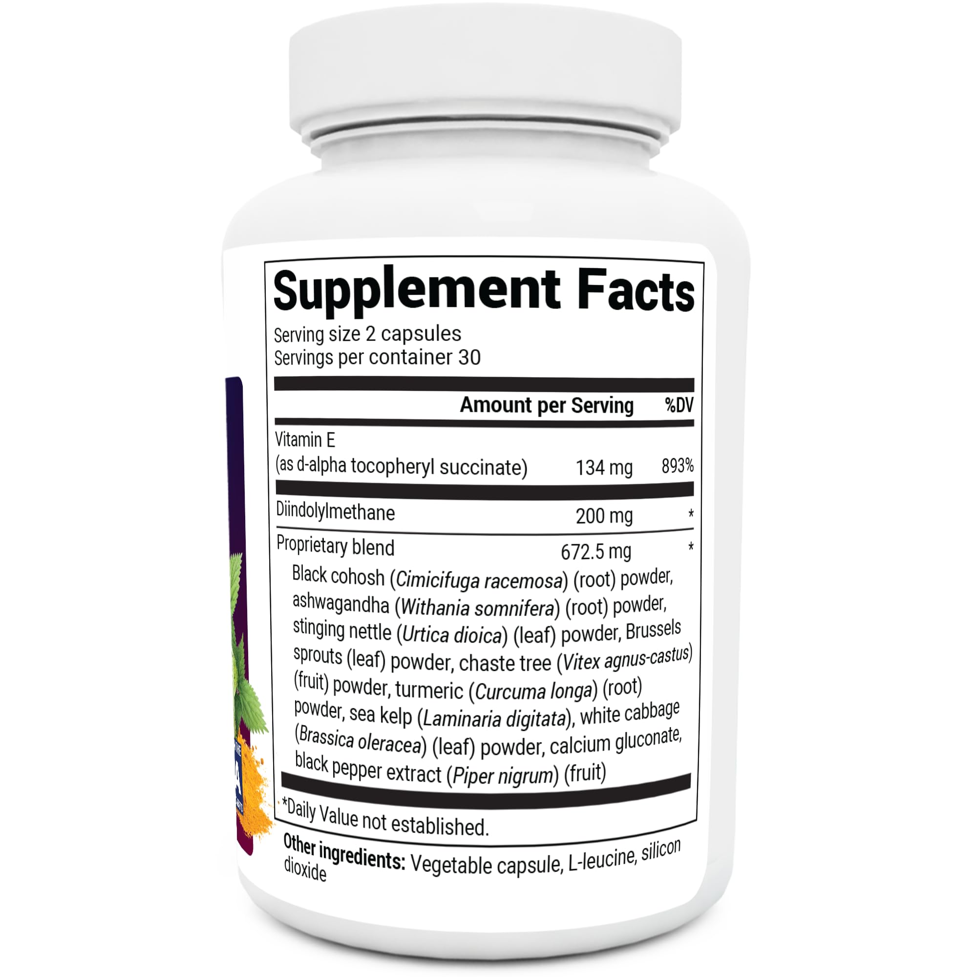 Foto 3 | Suplemento Dr. Berg Dim Estrogen Balance 60 Cápsulas Para Mujeres - Venta Internacional.