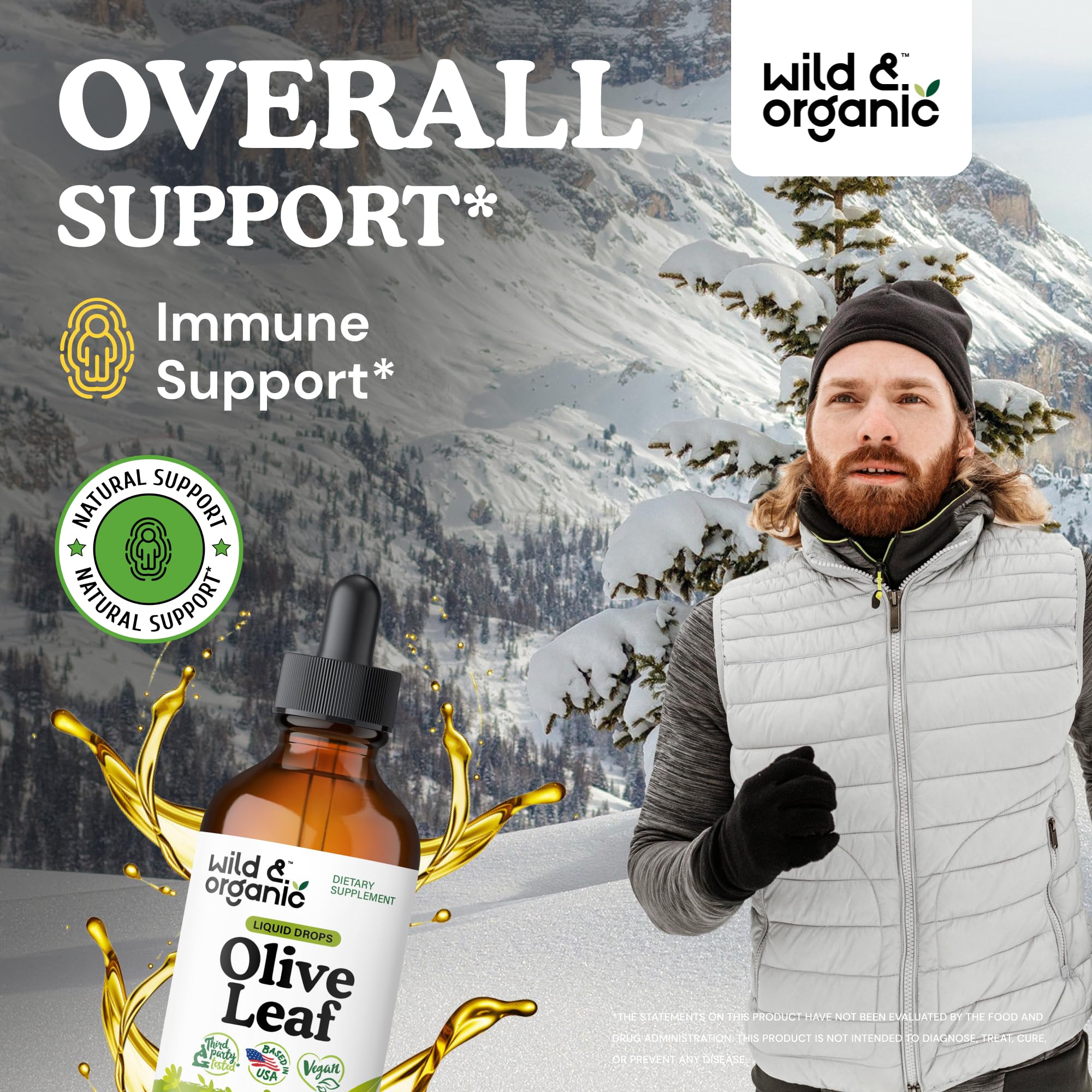 Foto 3 pulgar | Extracto Líquido De Hoja De Olivo Silvestre Y Orgánico De 120 Ml Para Apoyar El Sistema Inmunitario - Venta Internac