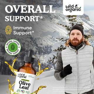 Foto 2 | Extracto Líquido De Hoja De Olivo Silvestre Y Orgánico De 120 Ml Para Apoyar El Sistema Inmunitario - Venta Internac