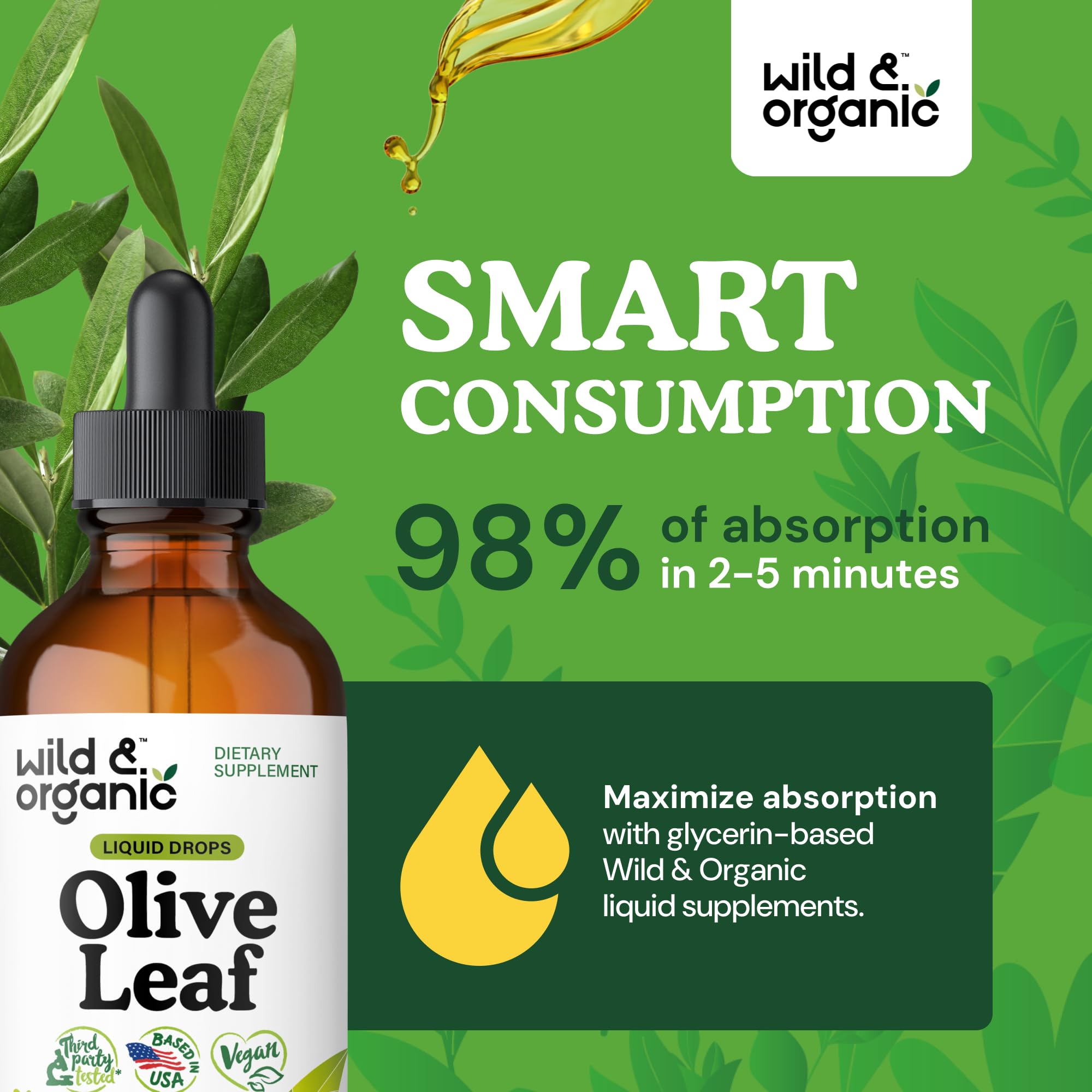Foto 5 pulgar | Extracto Líquido De Hoja De Olivo Silvestre Y Orgánico De 120 Ml Para Apoyar El Sistema Inmunitario - Venta Internac