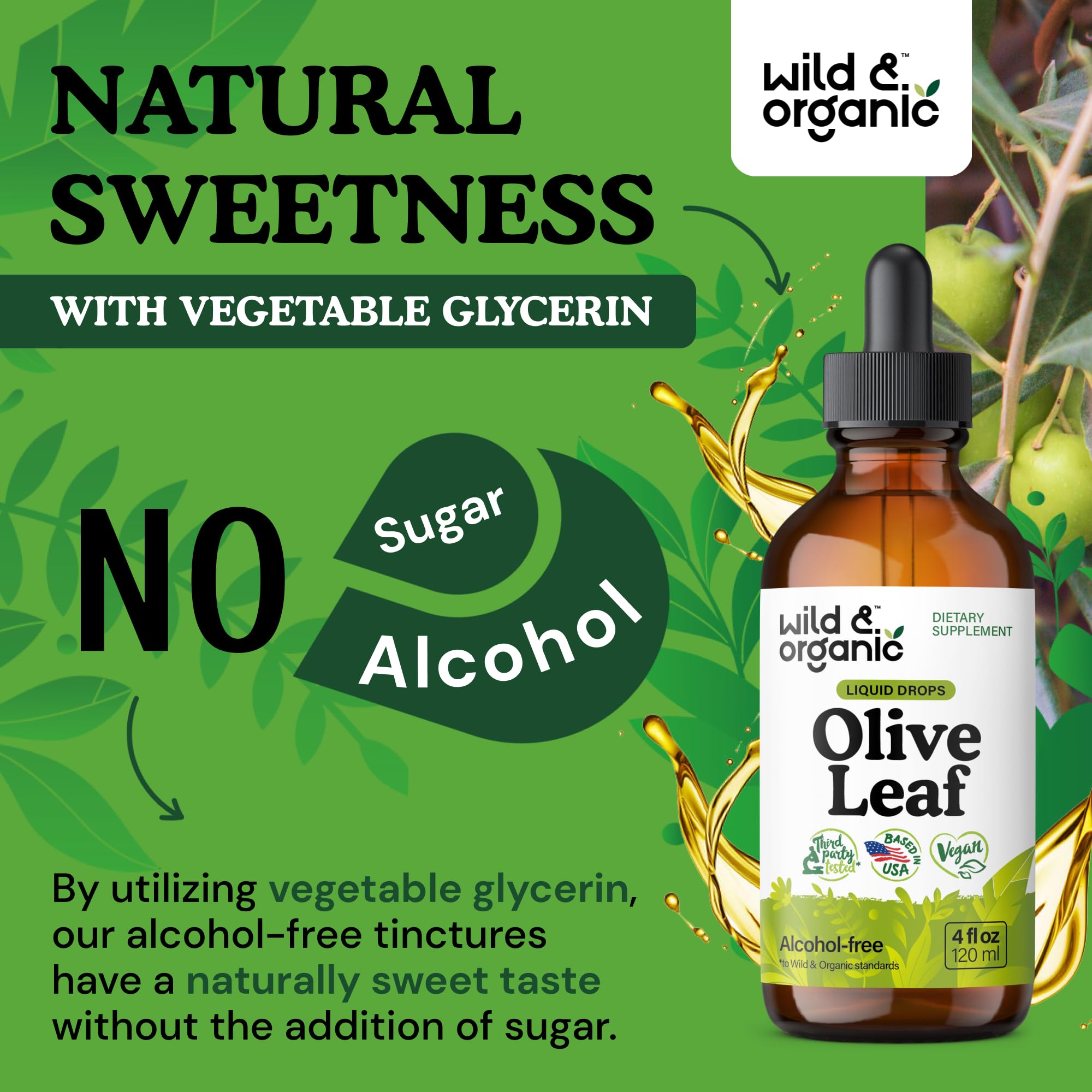 Foto 7 pulgar | Extracto Líquido De Hoja De Olivo Silvestre Y Orgánico De 120 Ml Para Apoyar El Sistema Inmunitario - Venta Internac