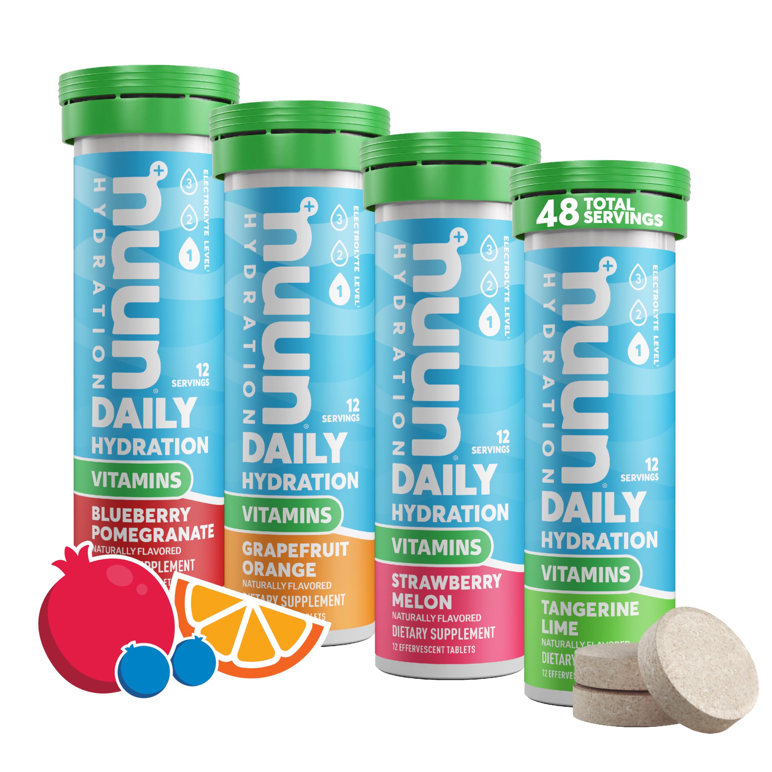 Foto 2 pulgar | Tabletas Electrolíticas Nuun Vitaminas Con Vitamina D, C, E, A Y B6 - Venta Internacional.