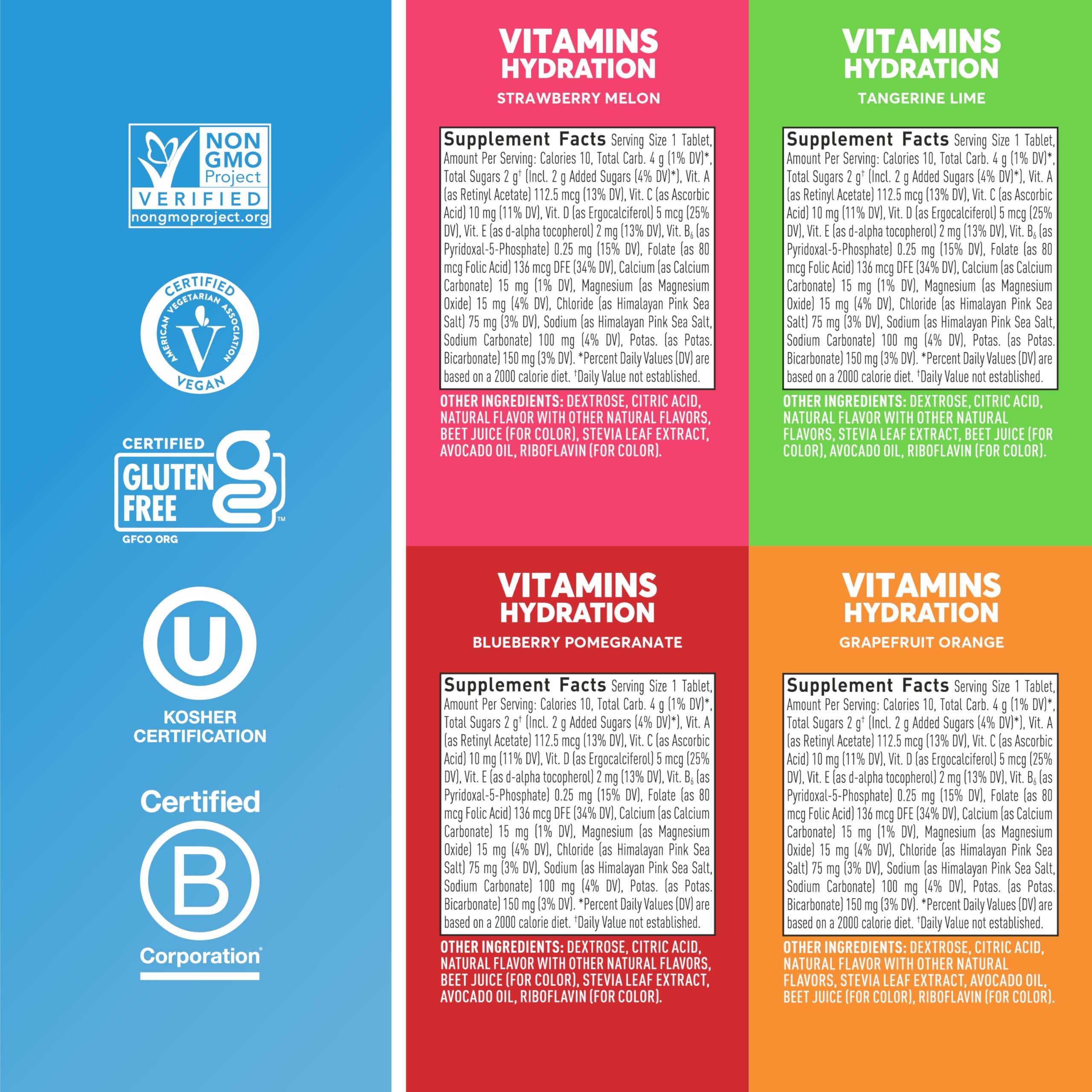 Foto 6 pulgar | Tabletas Electrolíticas Nuun Vitaminas Con Vitamina D, C, E, A Y B6 - Venta Internacional.
