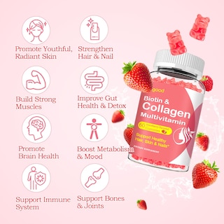 Foto 4 | Gomitas De Colágeno Sijigood 2500 Mg De Proteína Tipo I, Ii, Iii, V, X Y Biotina - Venta Internacional.