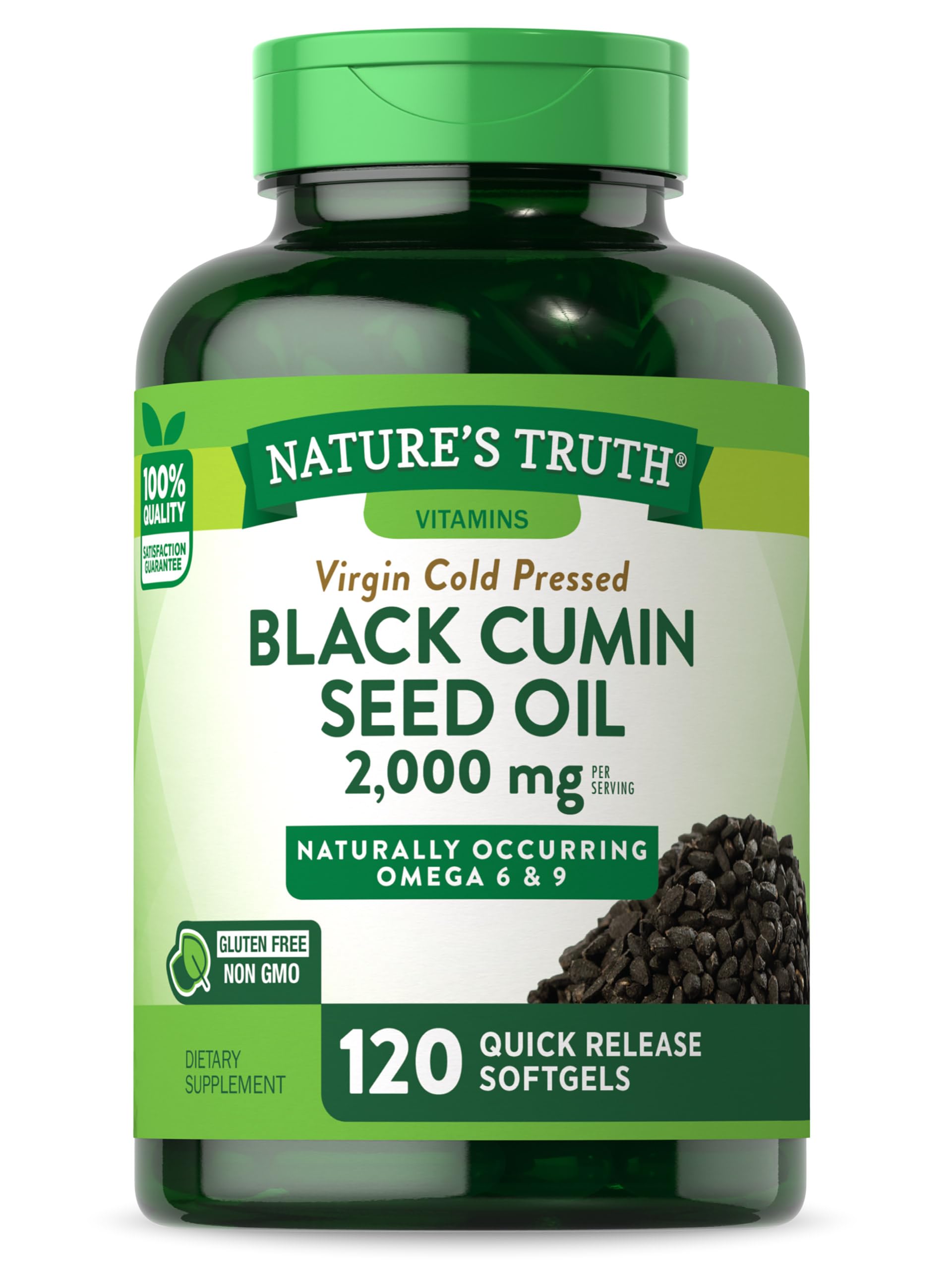 Foto 1 | Suplemento De Aceite De Semilla Negra Nature's Truth 2000 Mg 120 Cápsulas Blandas - Venta Internacional.