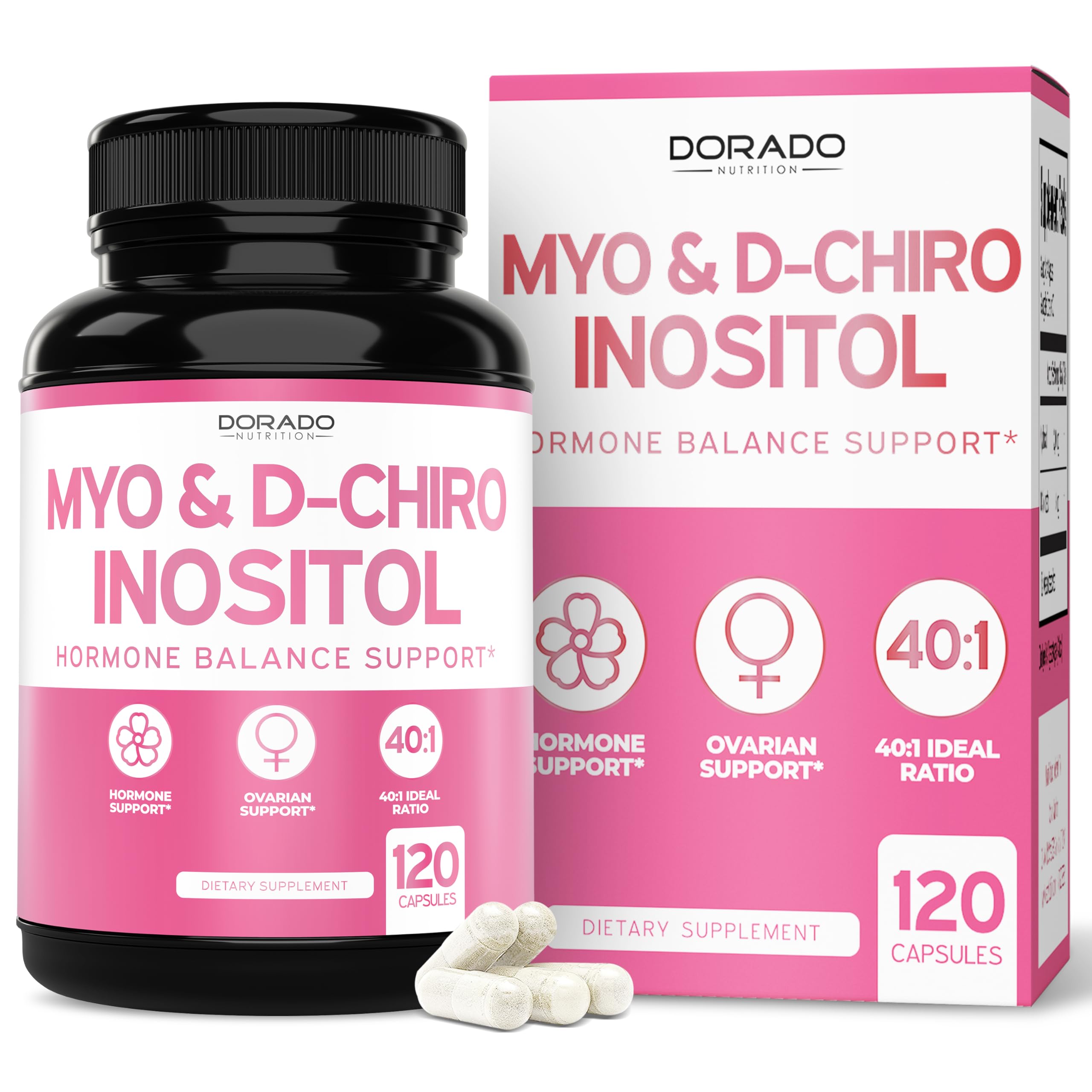 Foto 2 pulgar | Suplemento Dorado Nutrition Con Mioinositol Y D-chiro Inositol - Venta Internacional.