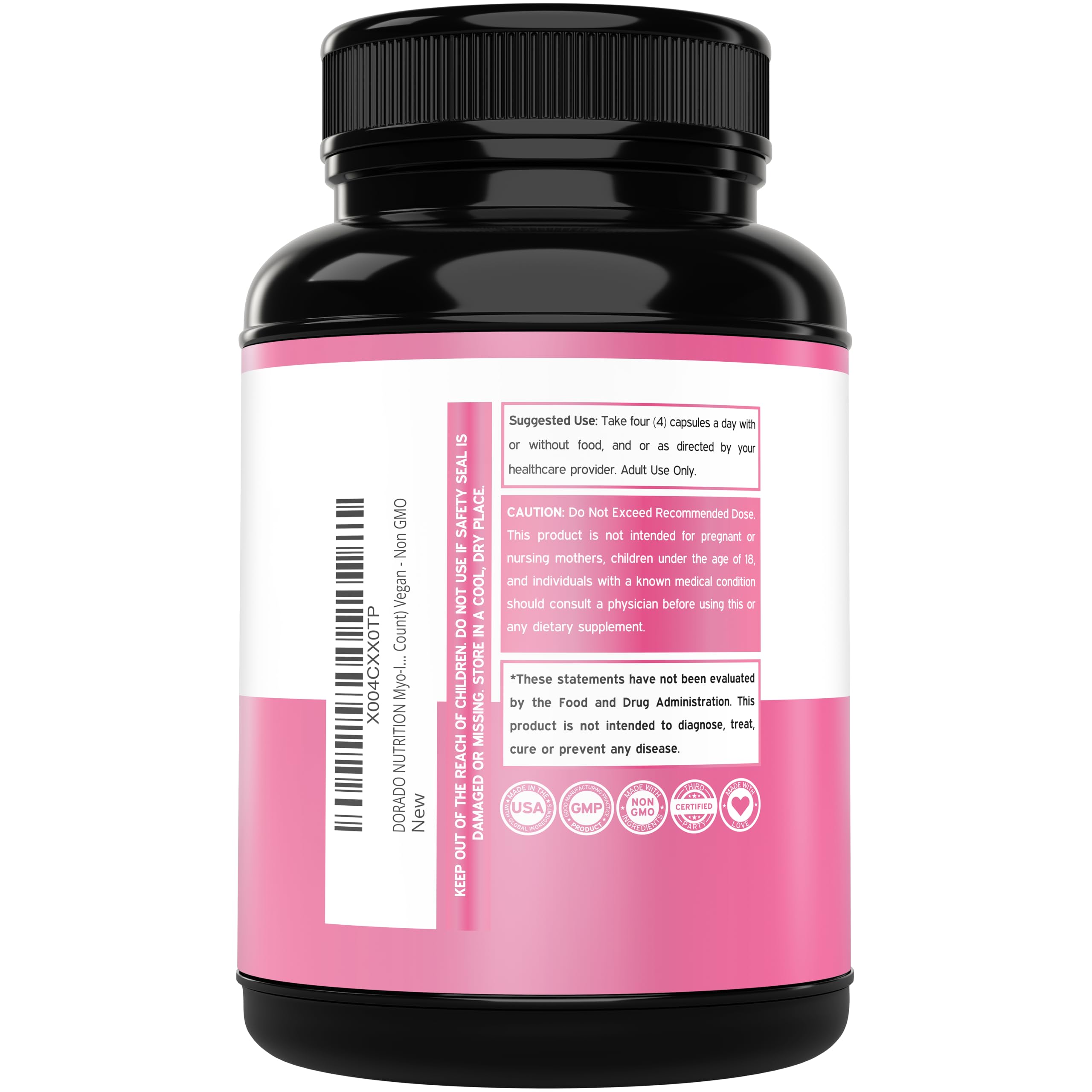 Foto 3 | Suplemento Dorado Nutrition Con Mioinositol Y D-chiro Inositol - Venta Internacional.